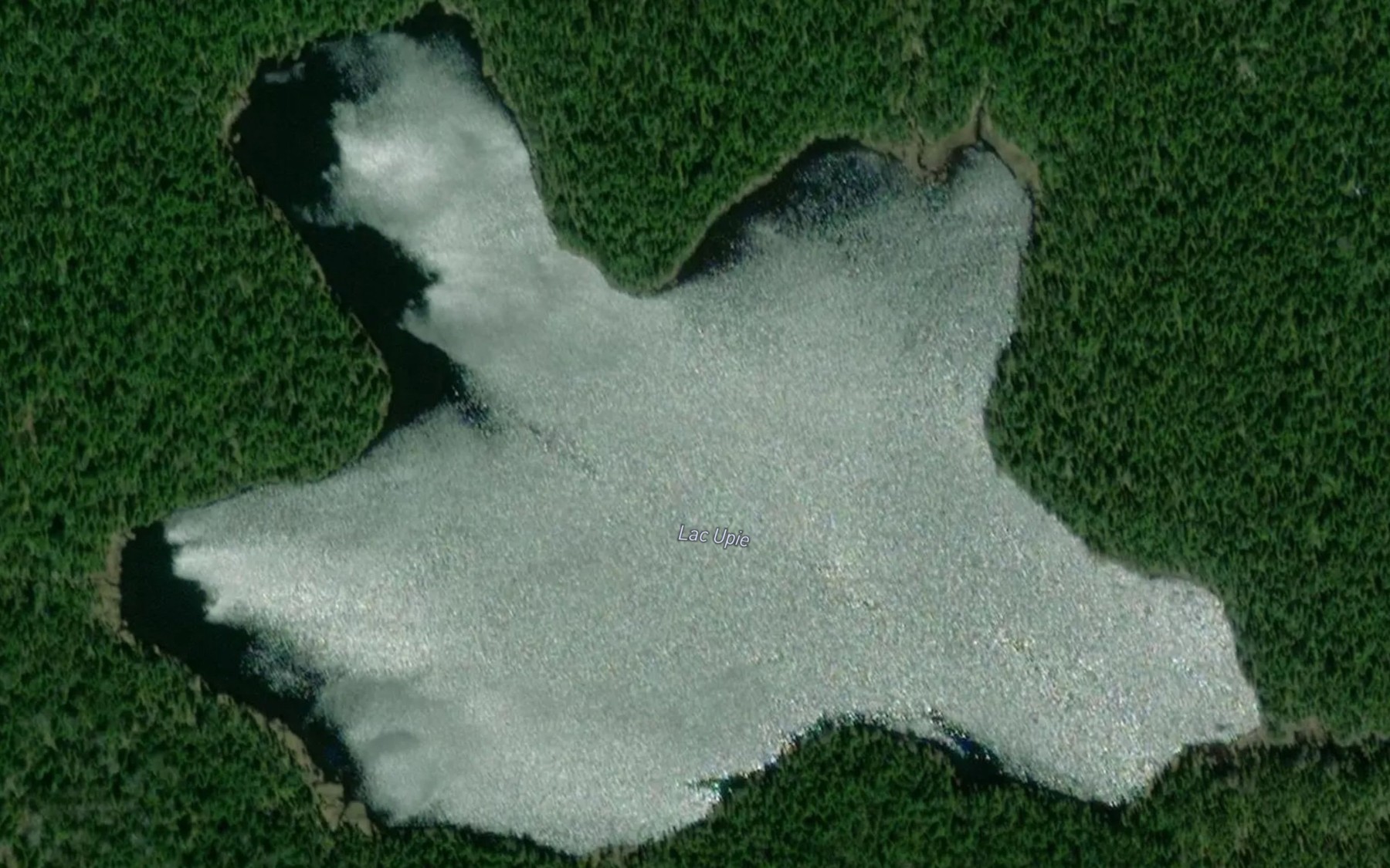 Satellite map of the Lac Upie