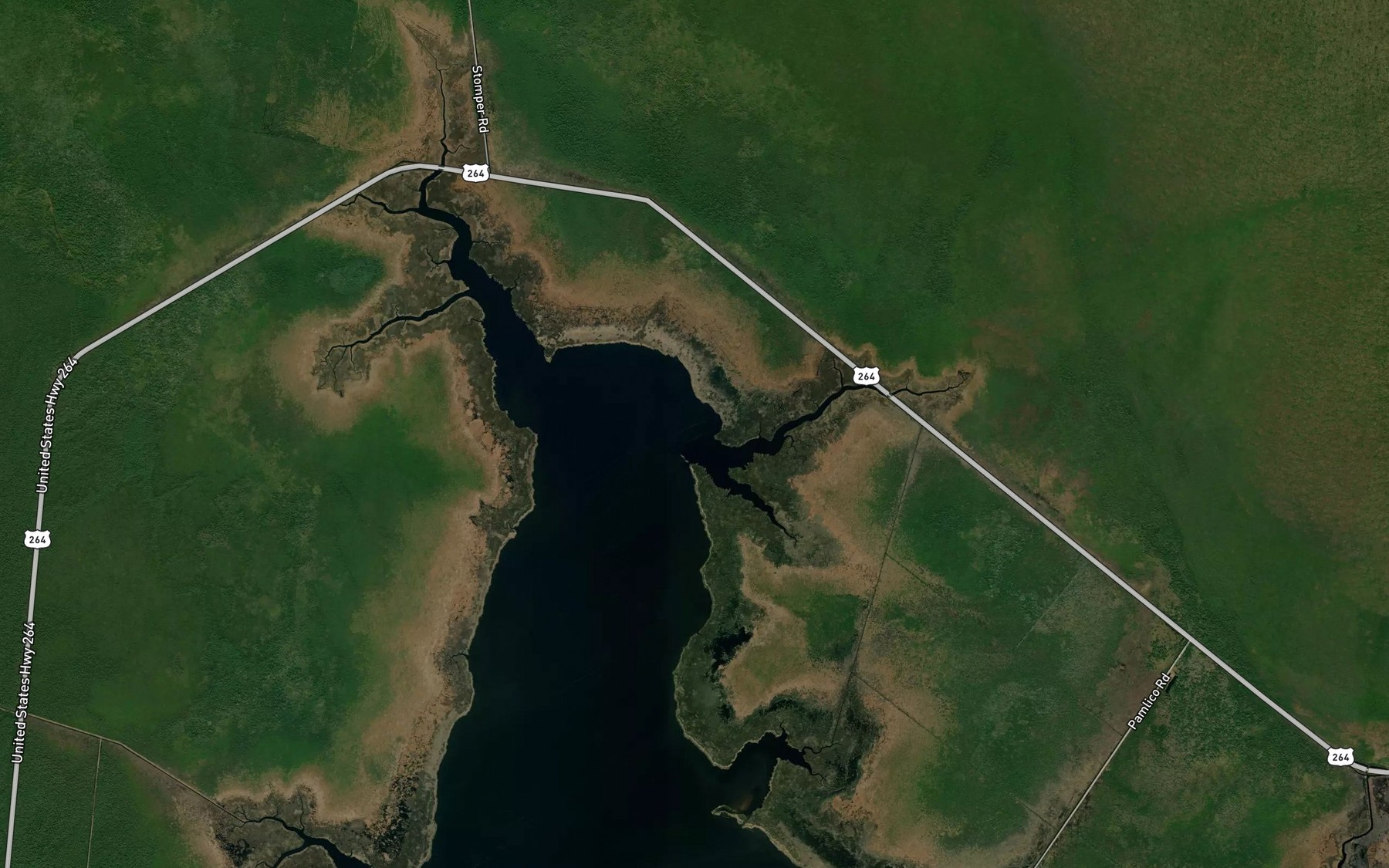 Satellite map of the Deep Creek