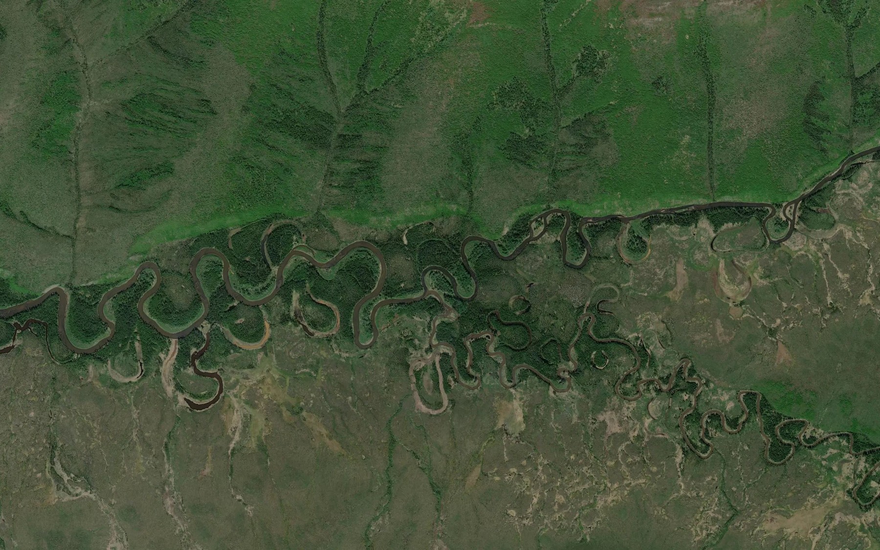 Satellite map of the Little South Fork