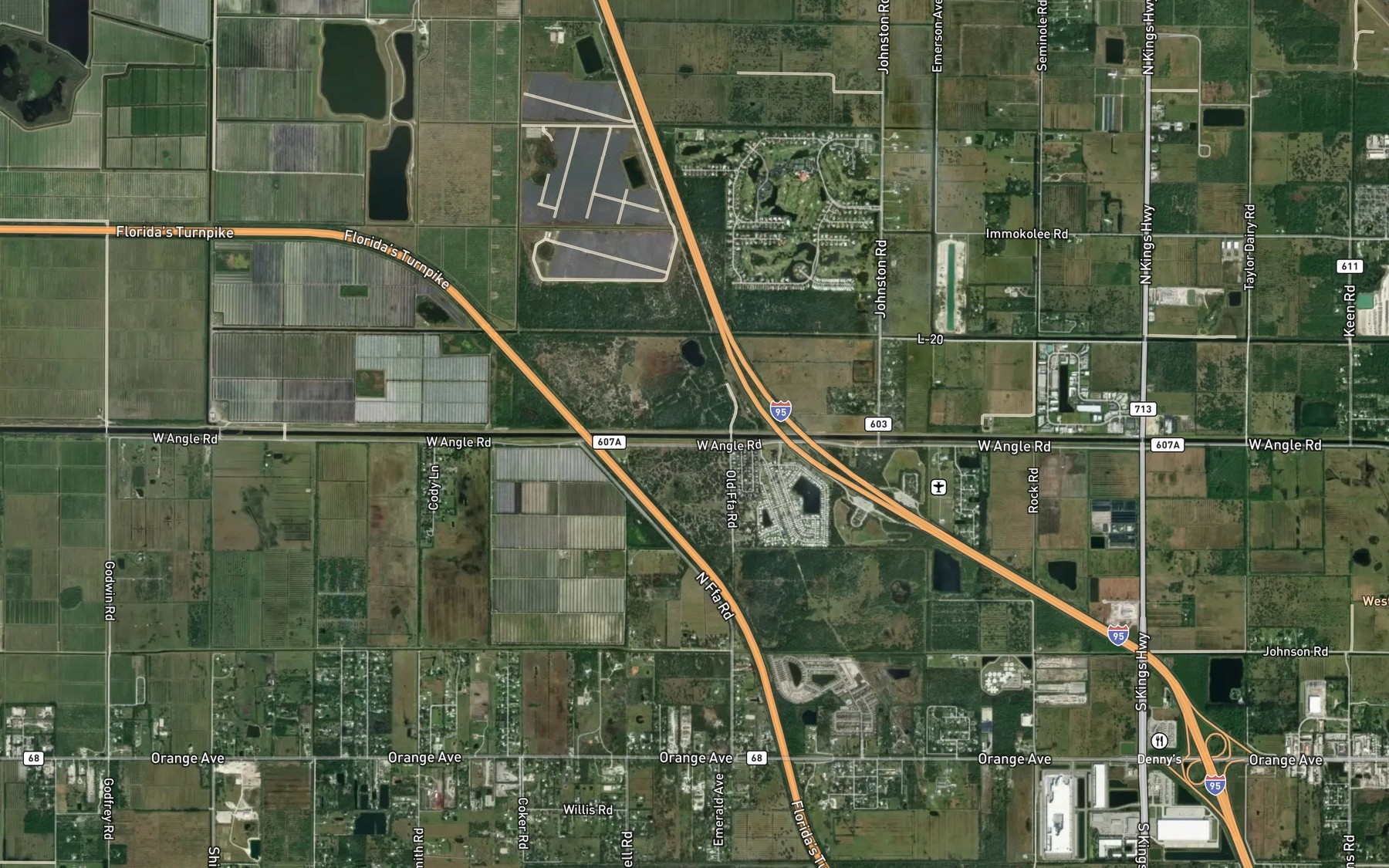 Satellite map of the Belcher Canal
