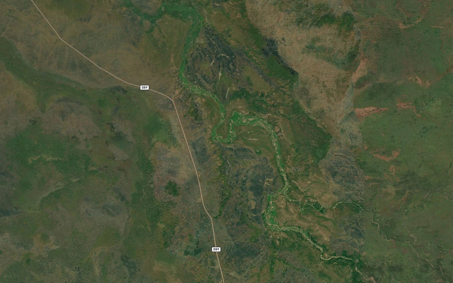 Satellite map of the Mayo Duele