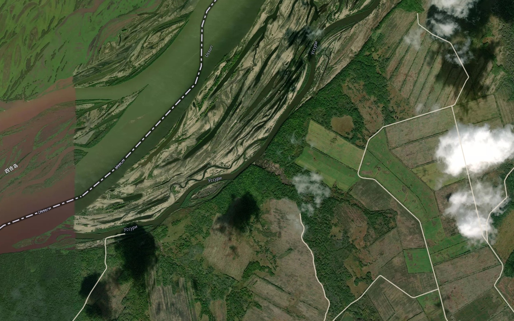 Satellite map of the Gryaznukha