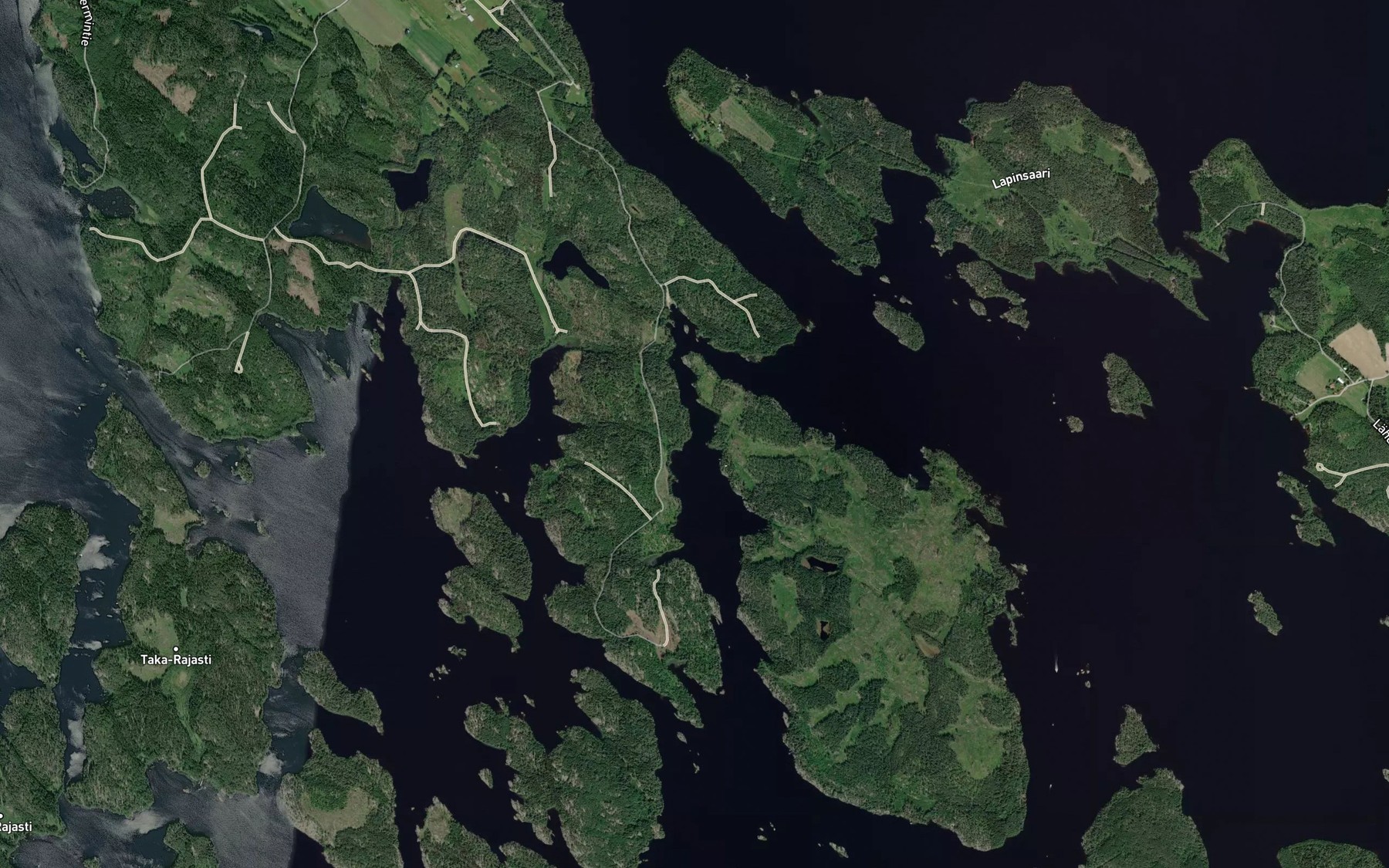 Satellite map of the Vaarasalmi