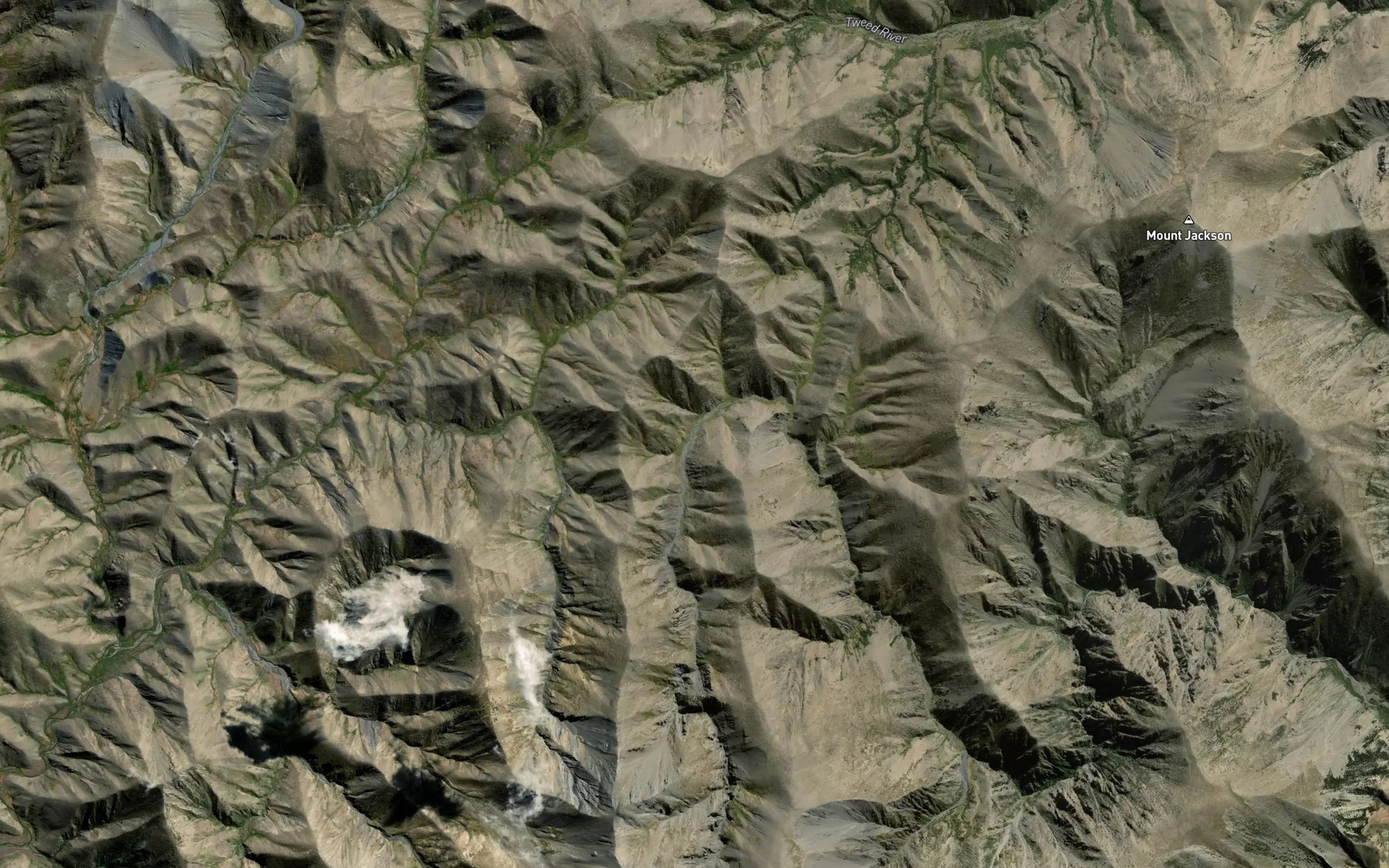 Satellite map of the Gloster River