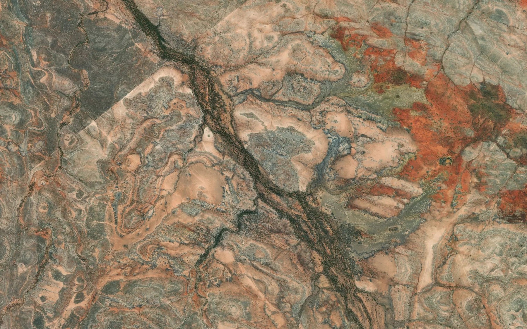 Satellite map of the Spring Creek