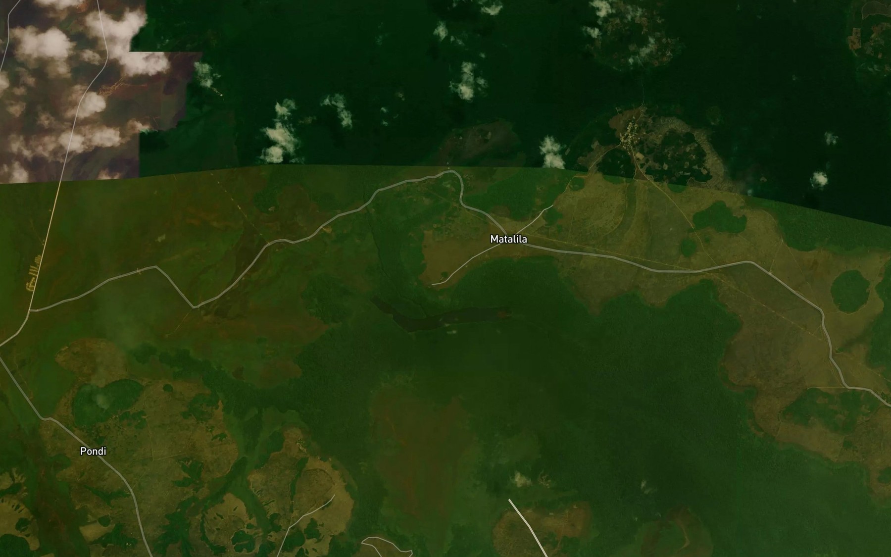 Satellite map of the Lac Titina