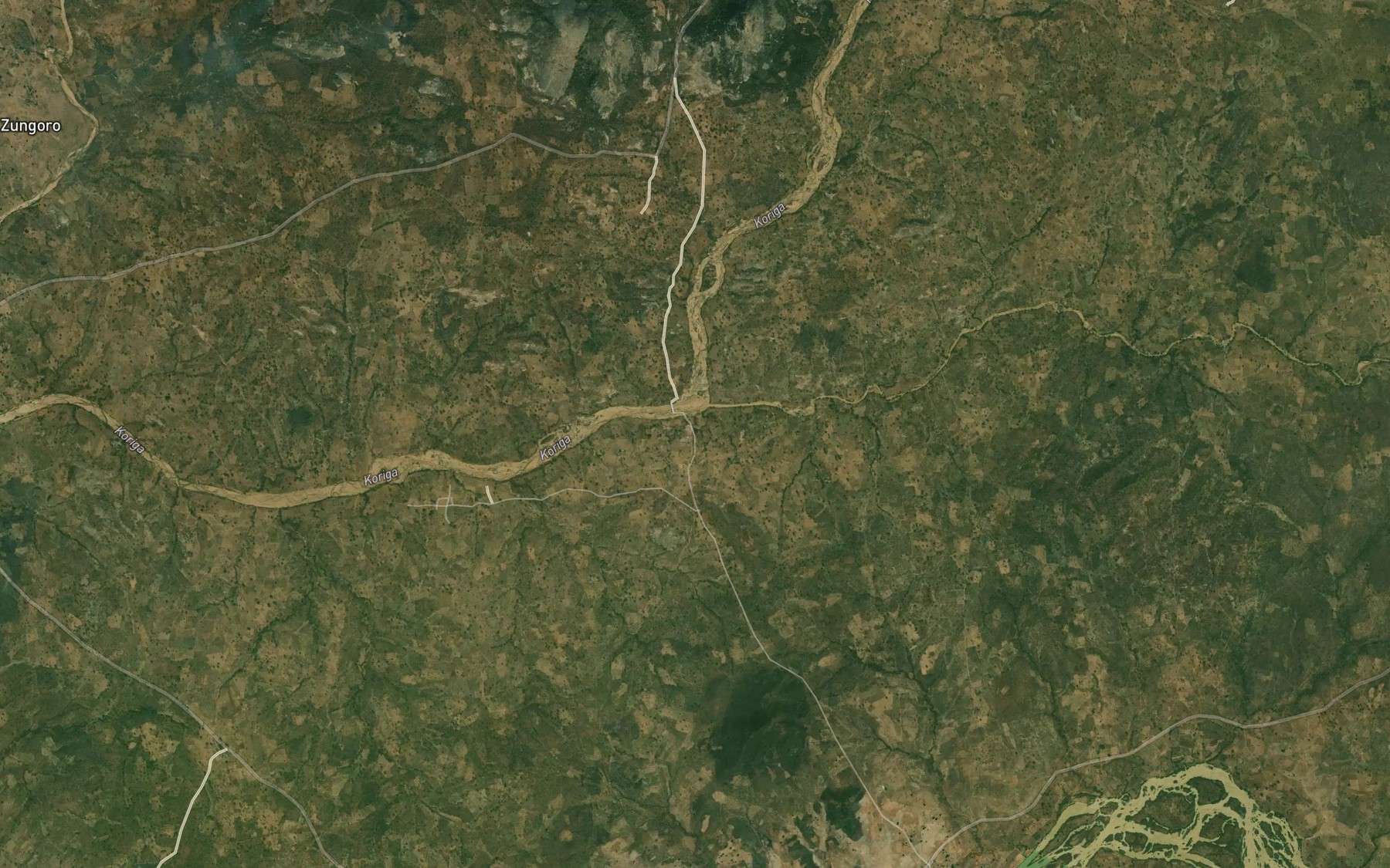 Satellite map of the River Irina
