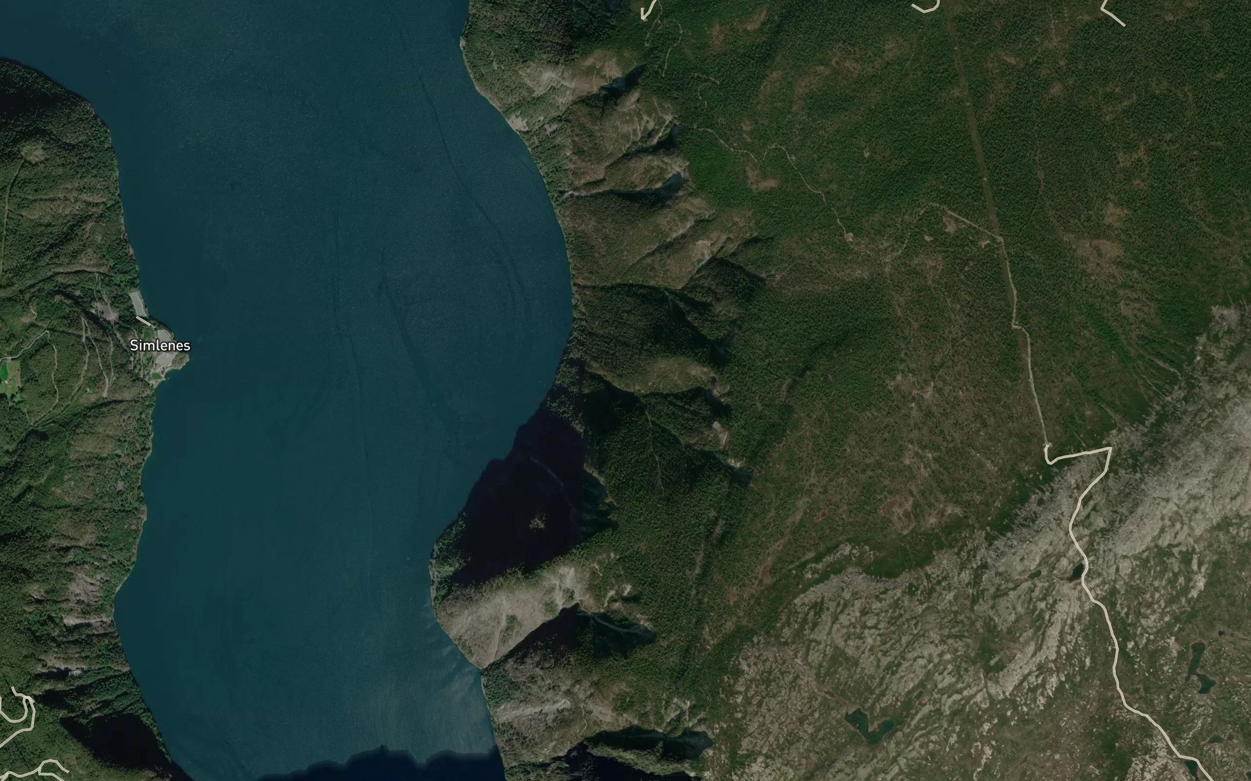 Satellite map of the Rangebekkgrovi