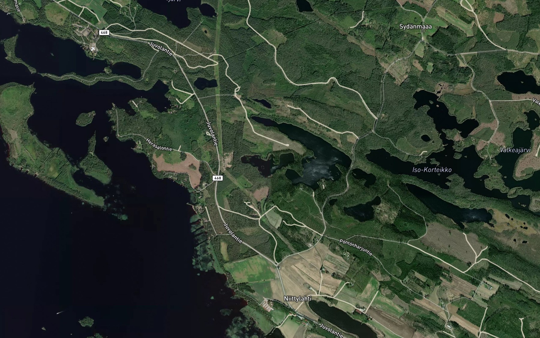 Satellite map of the Pieni Herajarvi