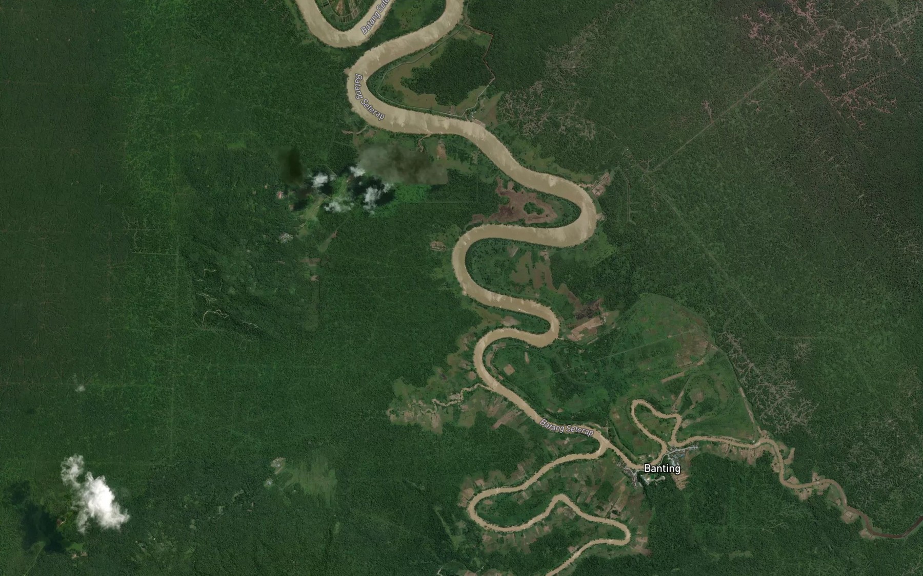 Satellite map of the Telok Pelawan