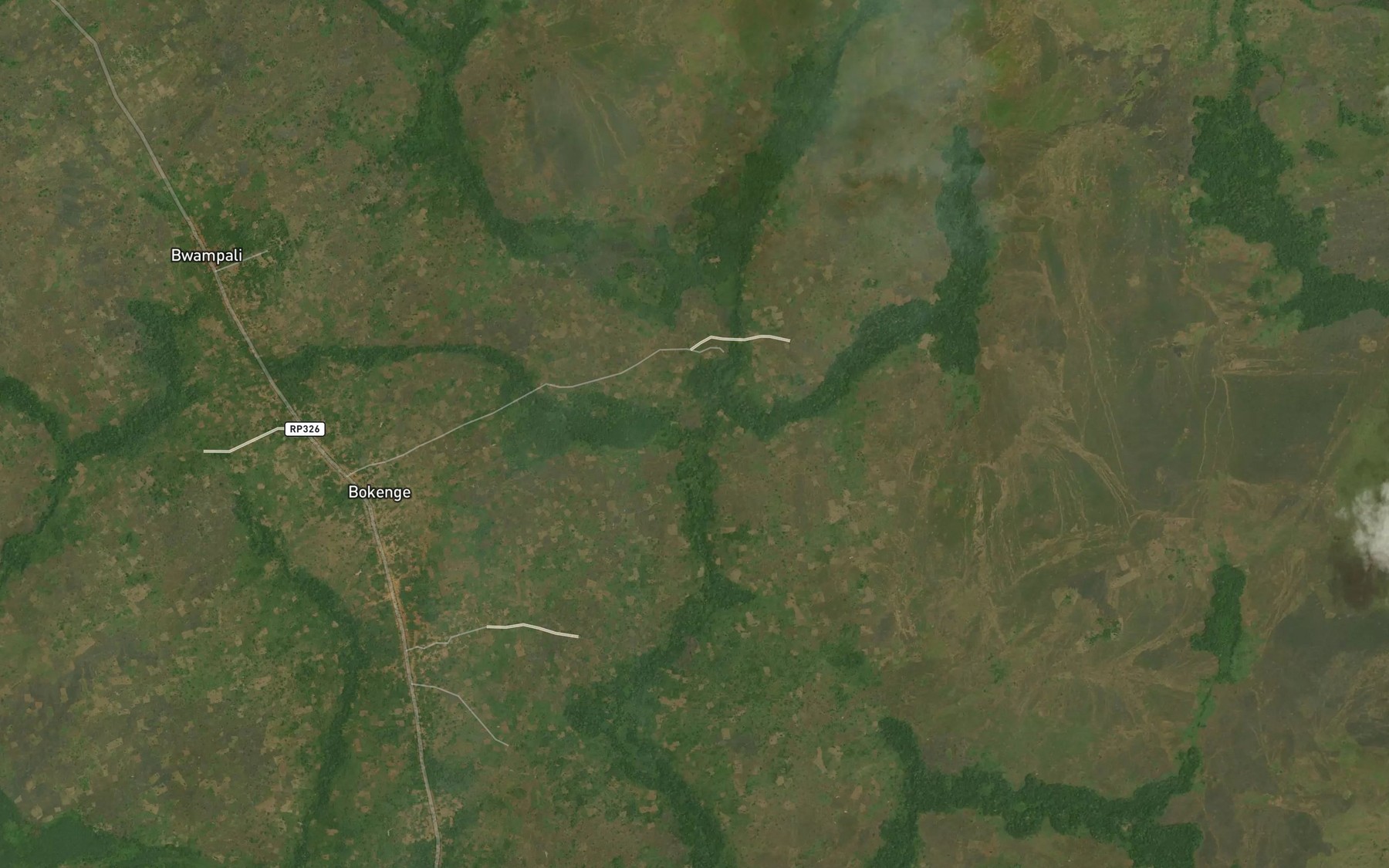 Satellite map of the Zawole