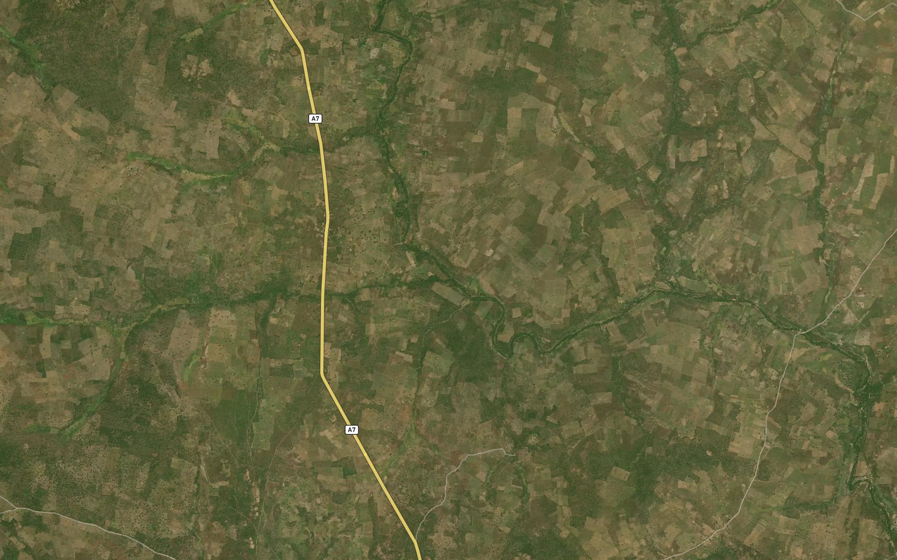 Satellite map of the River Kude