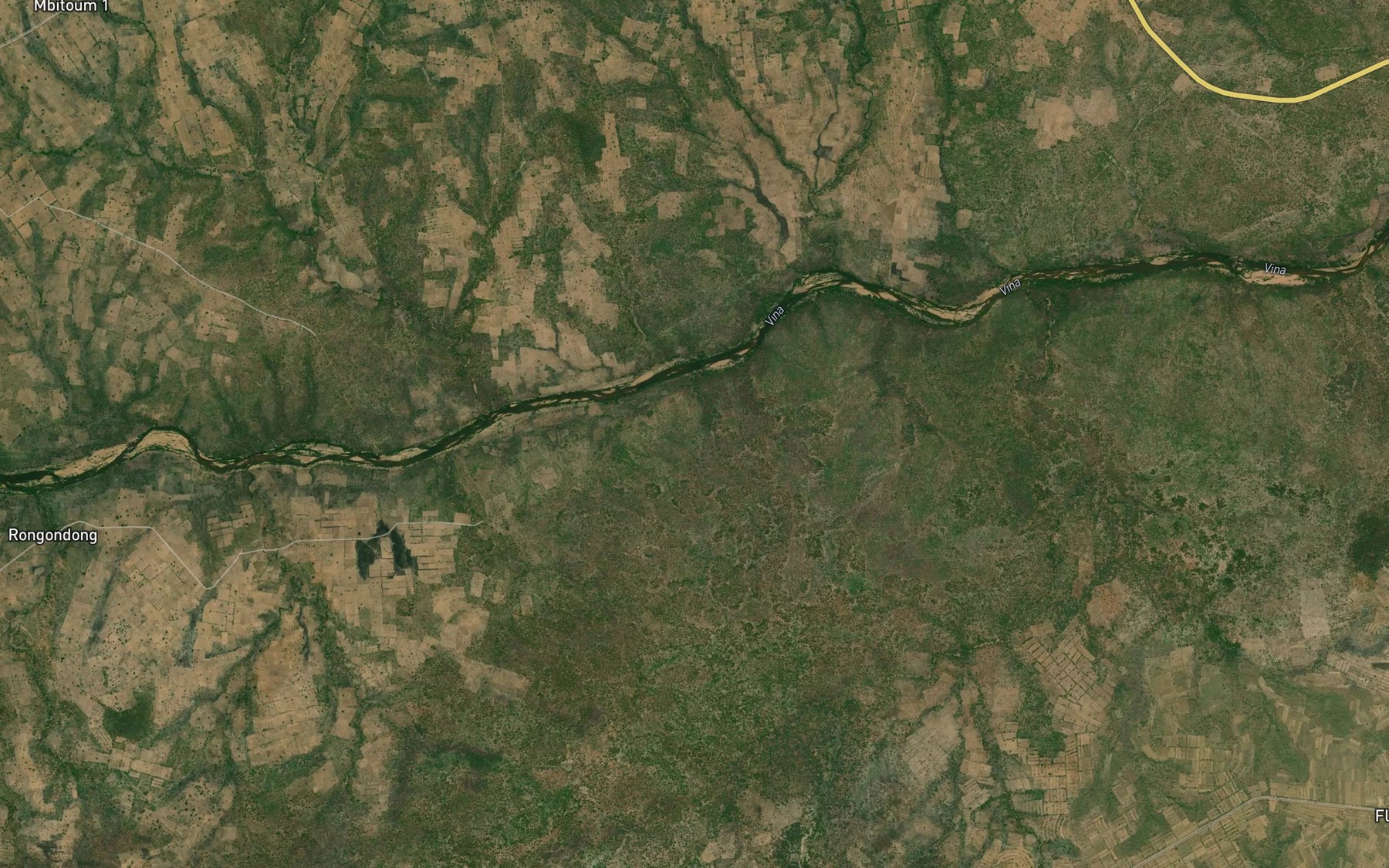 Satellite map of the Yelbe