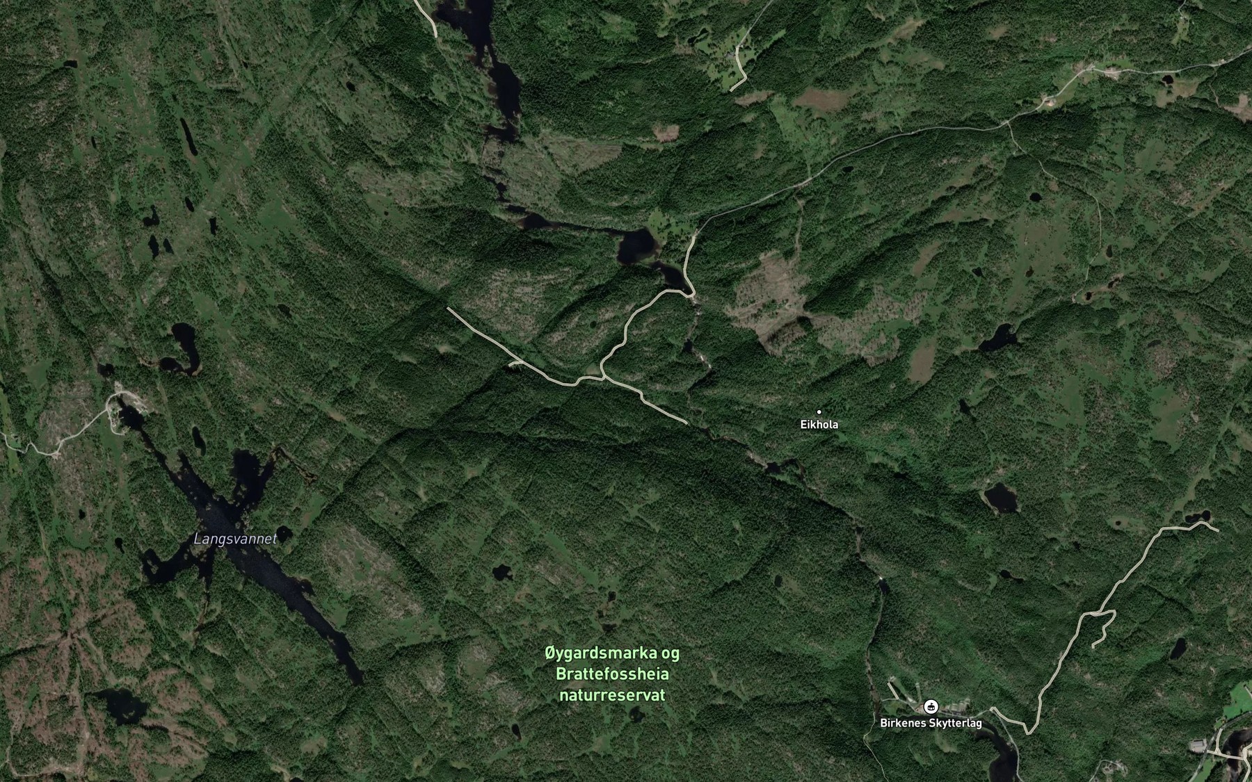 Satellite map of the Sildebekk