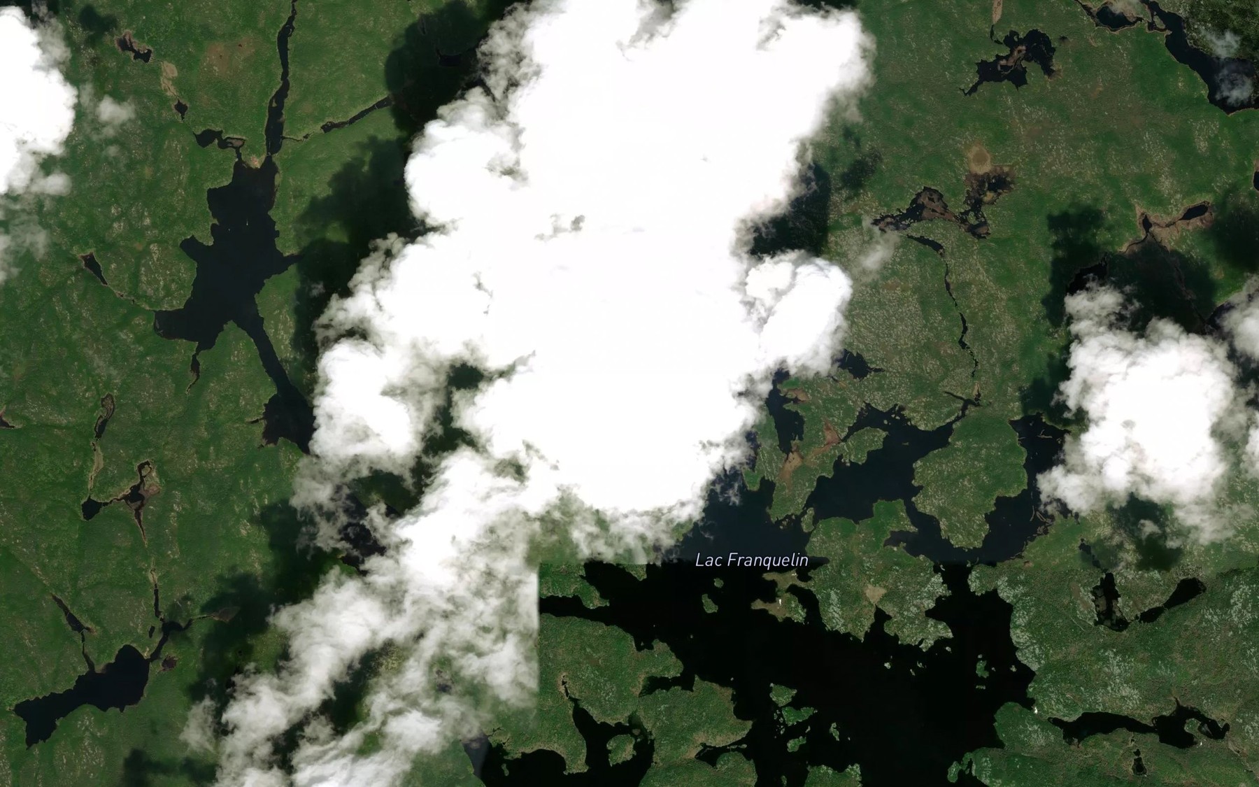 Satellite map of the Baie a Canard