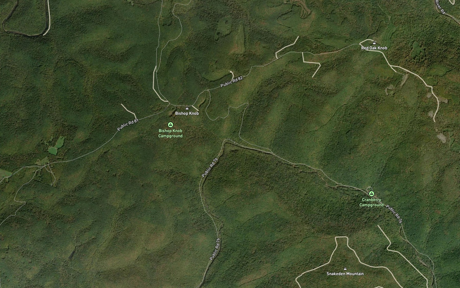 Satellite map of the Aldrich Branch