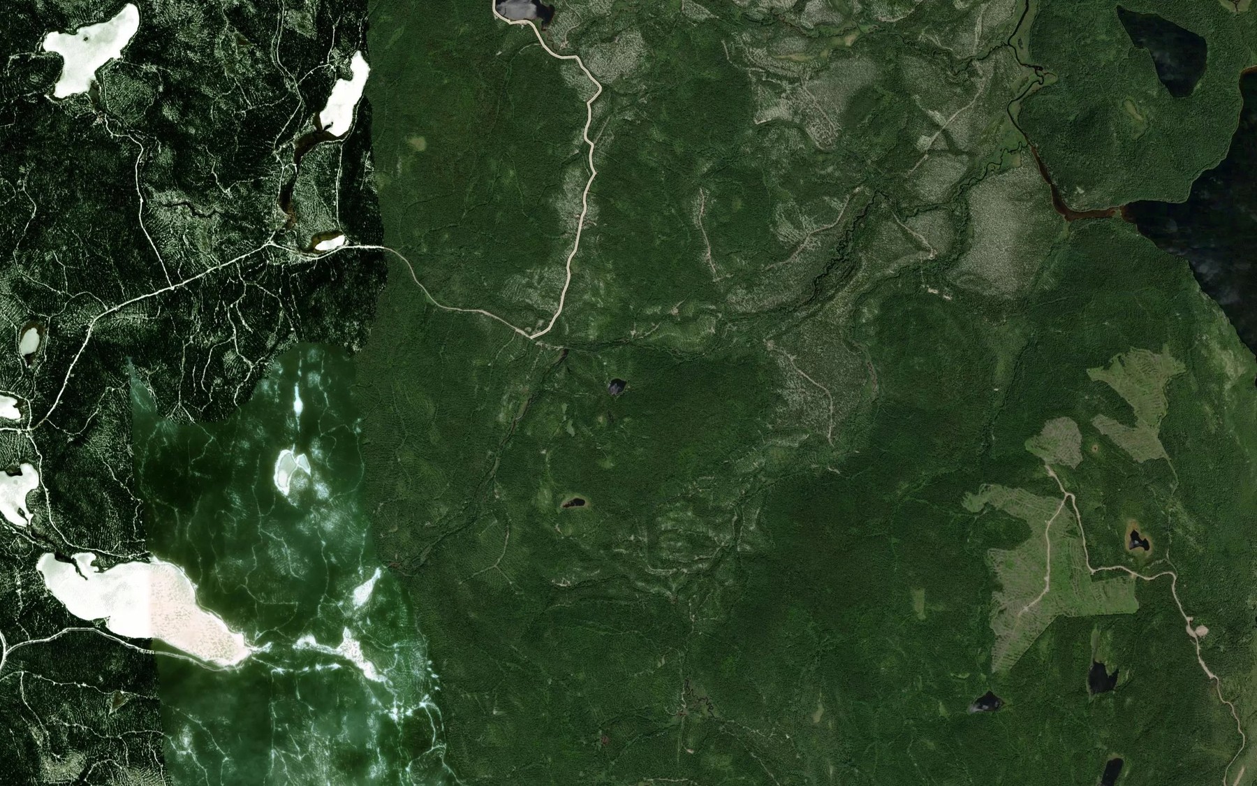 Satellite map of the Lac Fast
