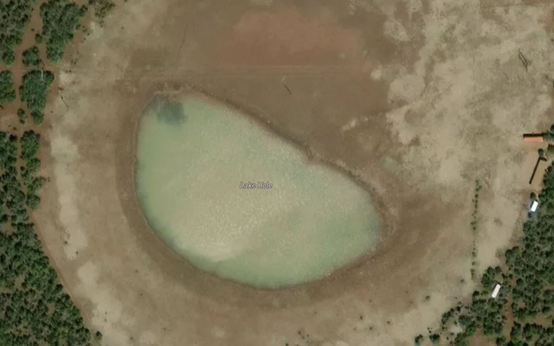 Satellite map of the Lake Hole