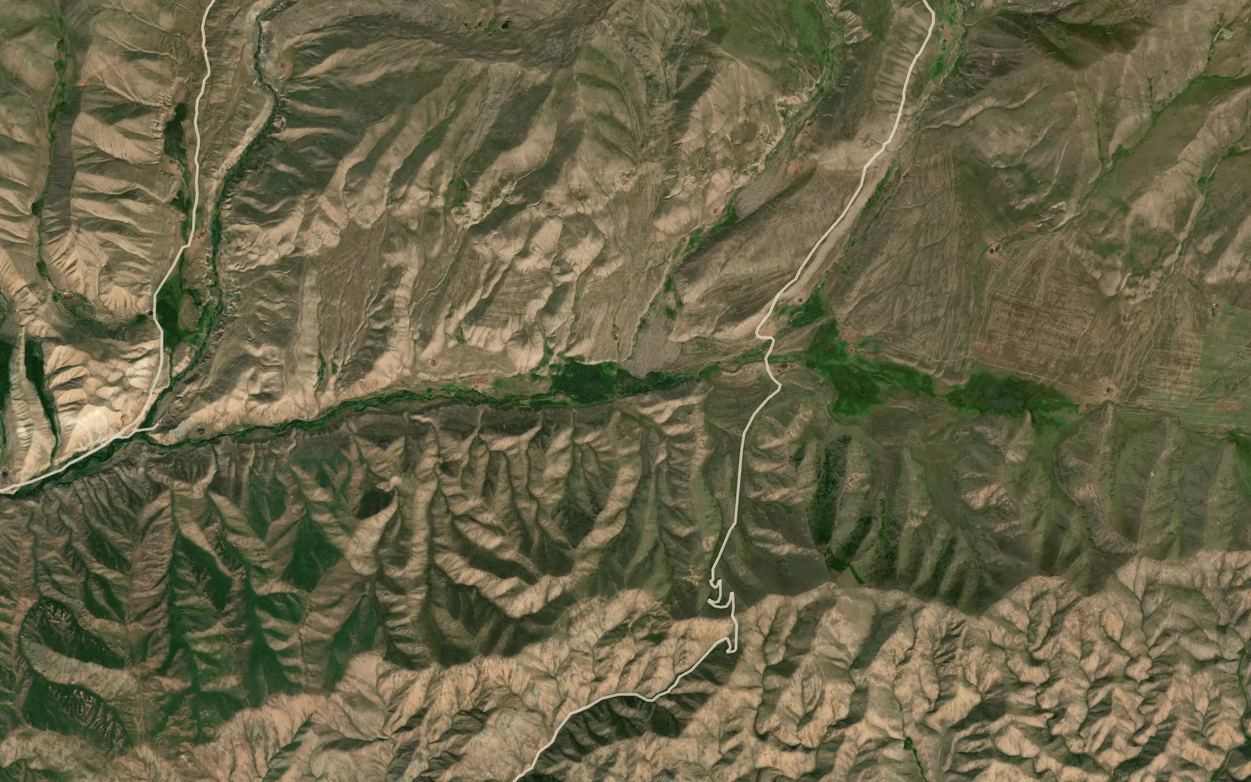 Satellite map of the Oktorkon