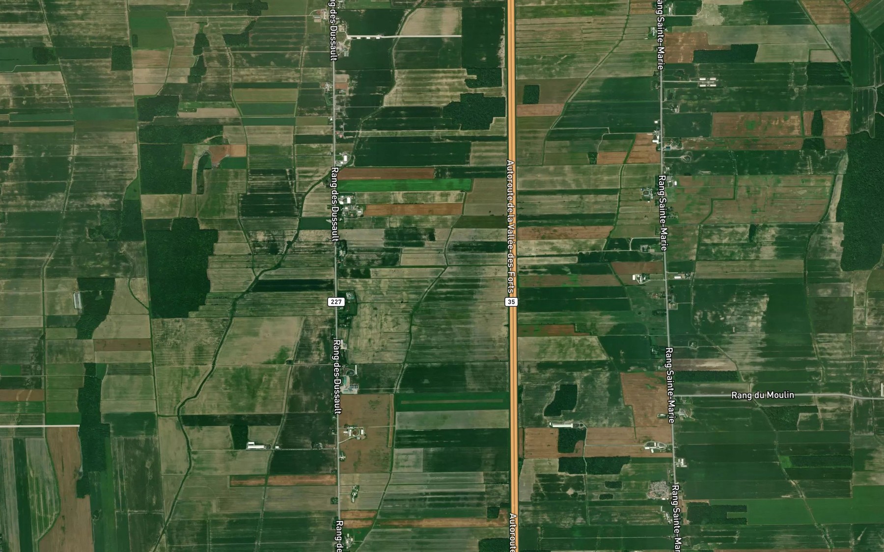 Satellite map of the Ruisseau Methe-Fournier