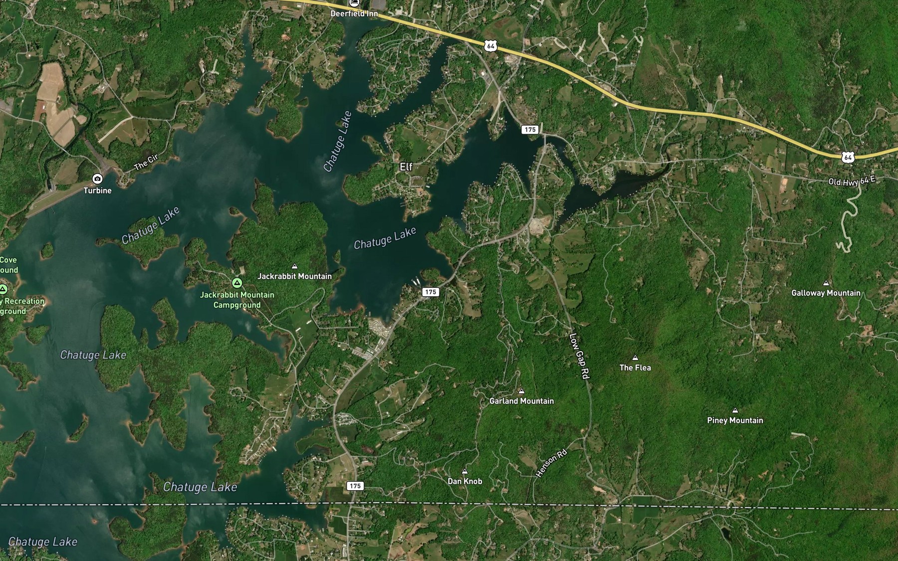 Satellite map of the Stillhouse Branch