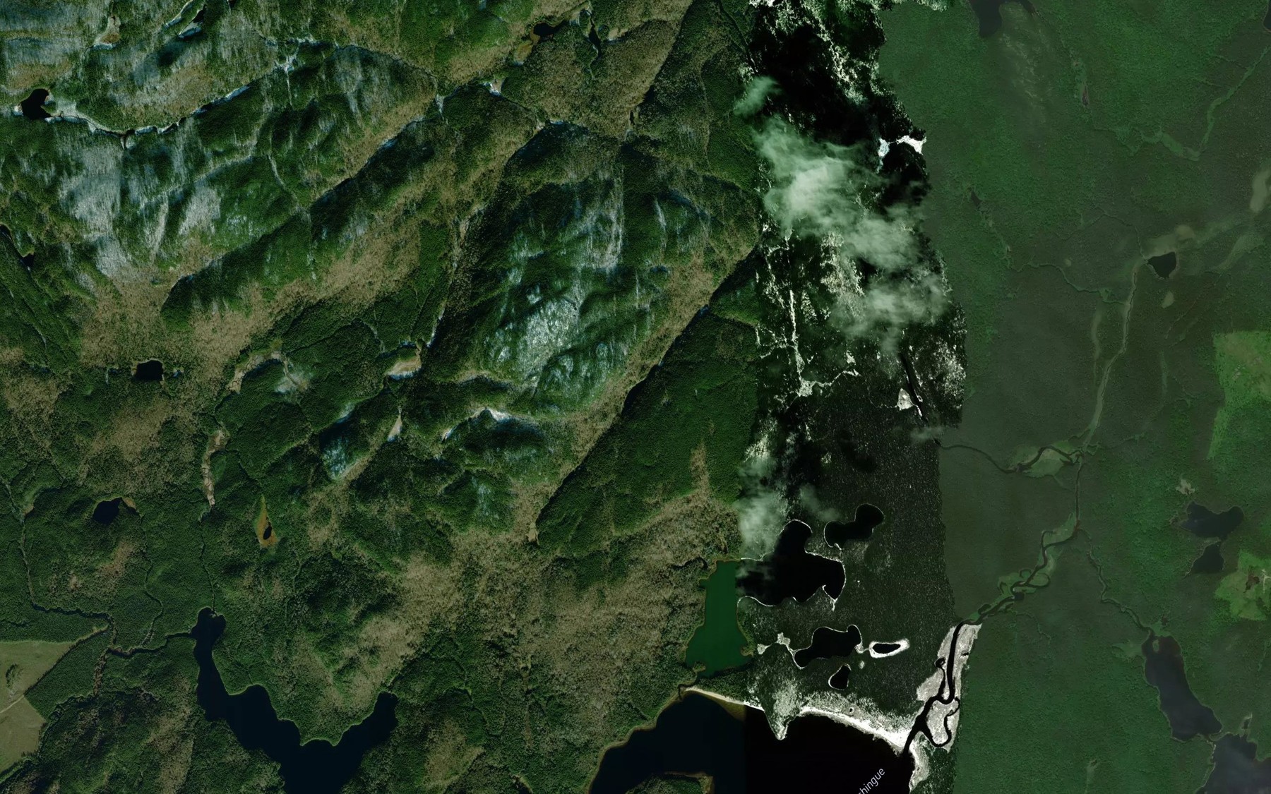 Satellite map of the Petit lac Nemickaci