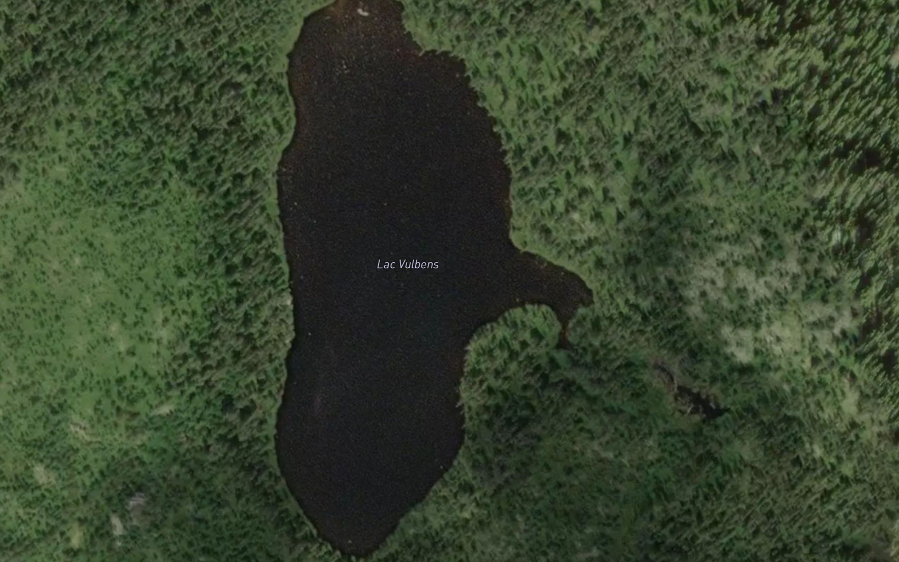 Satellite map of the Lac Vulbens