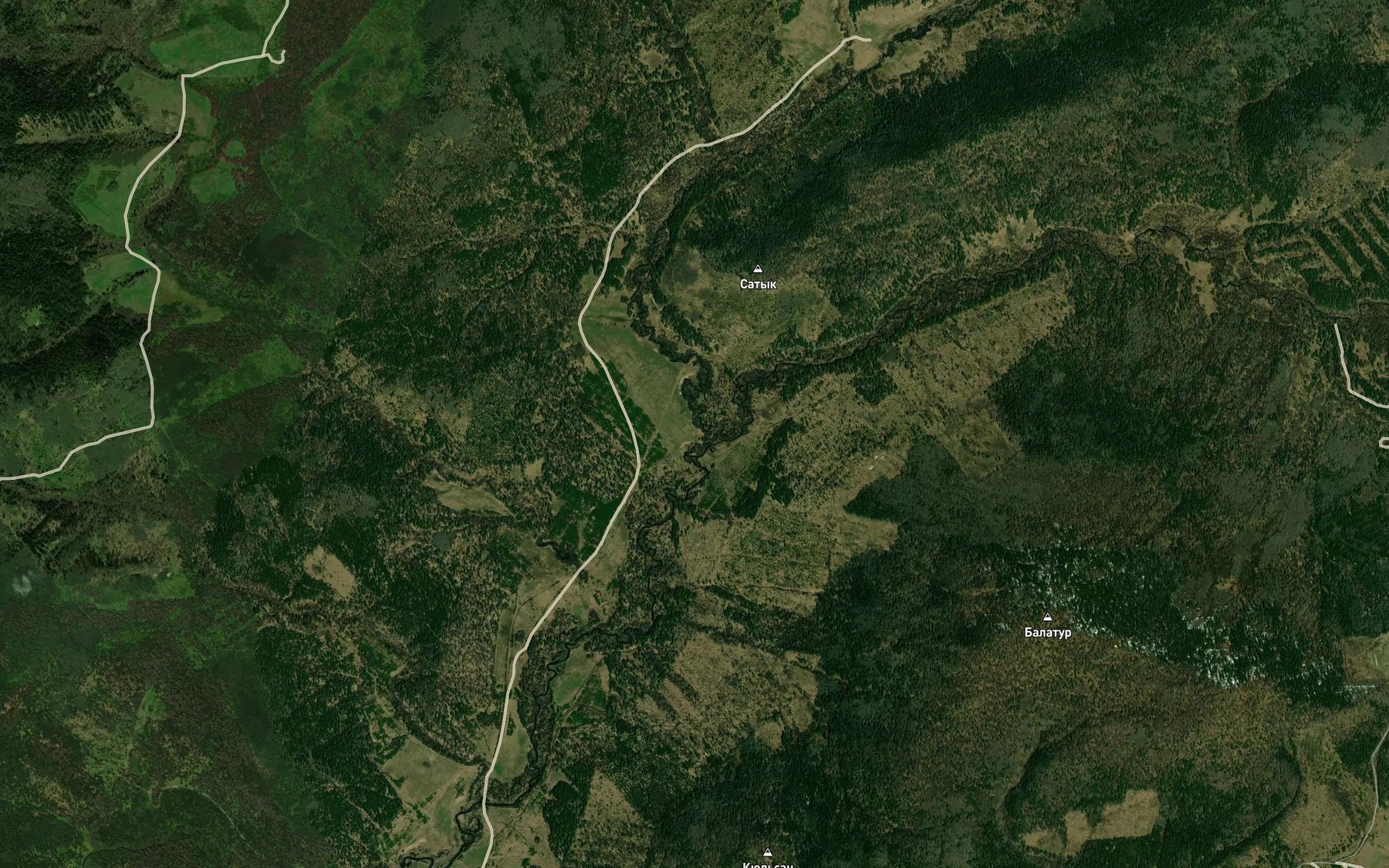 Satellite map of the Malyy Syuryunzyak