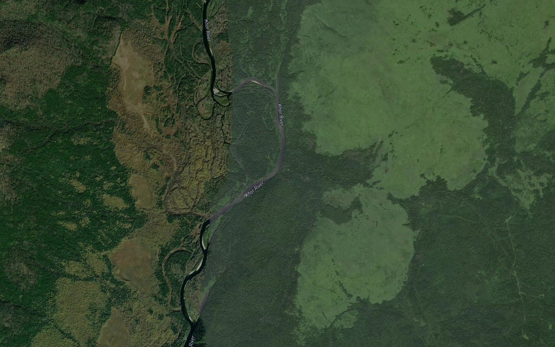 Satellite map of the Daunko
