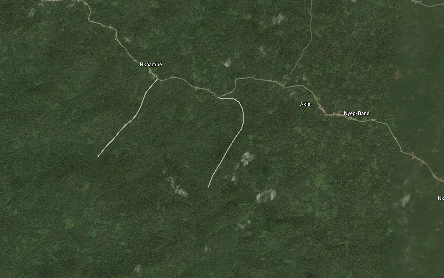 Satellite map of the Mebe
