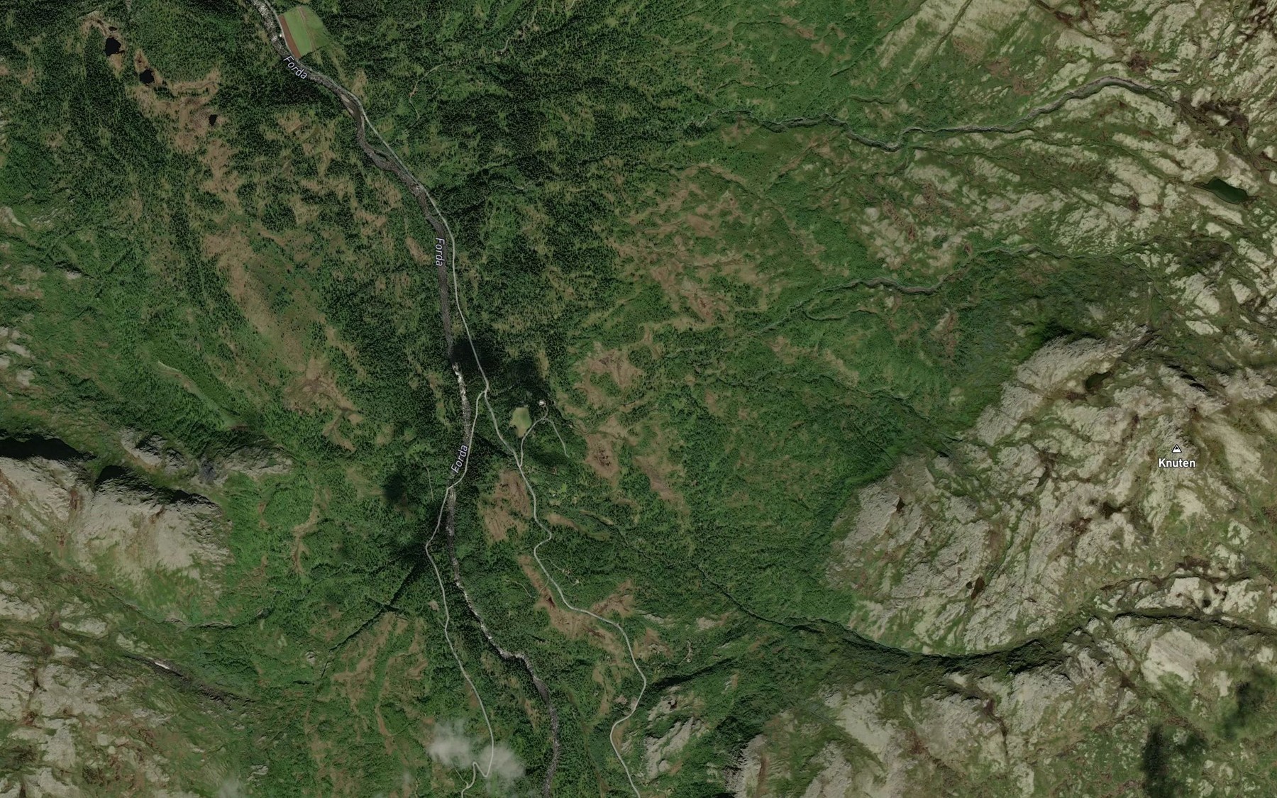 Satellite map of the Hyllbekken