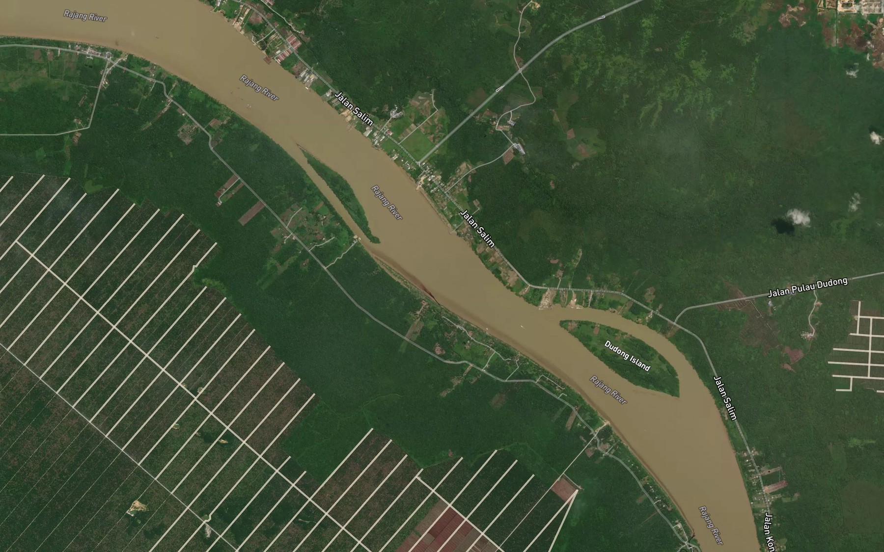 Satellite map of the Sungai Rongan