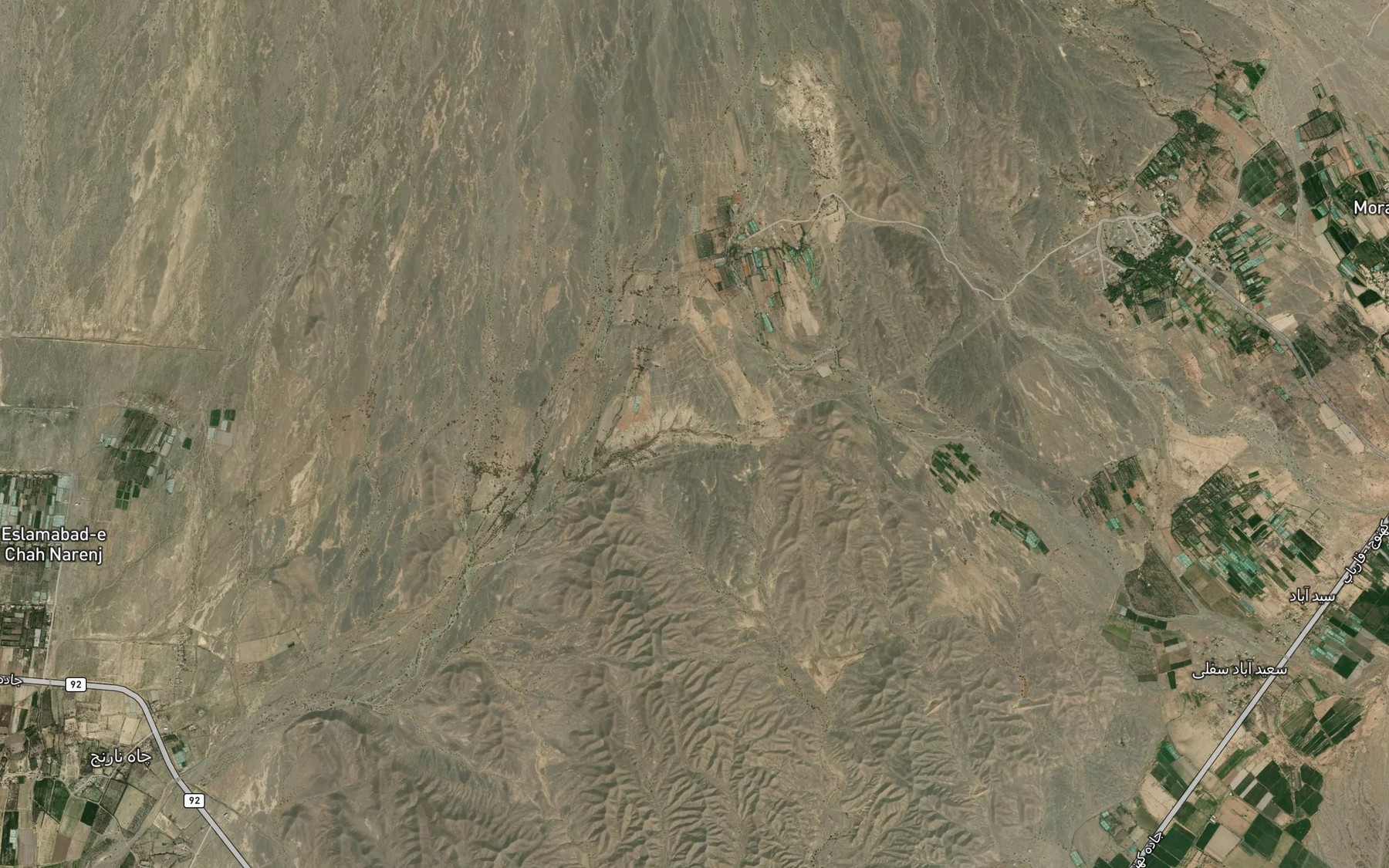 Satellite map of the Cheshmeh-ye Ab Shur