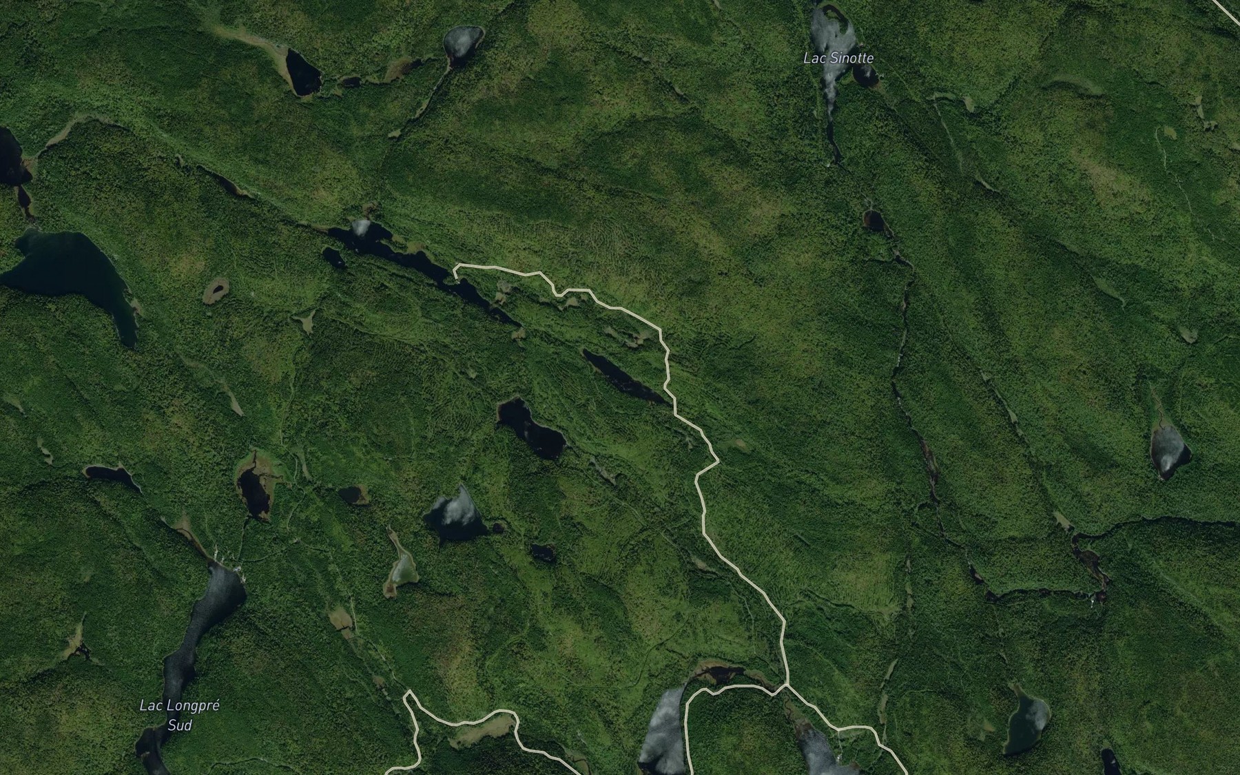 Satellite map of the Lac Kiss