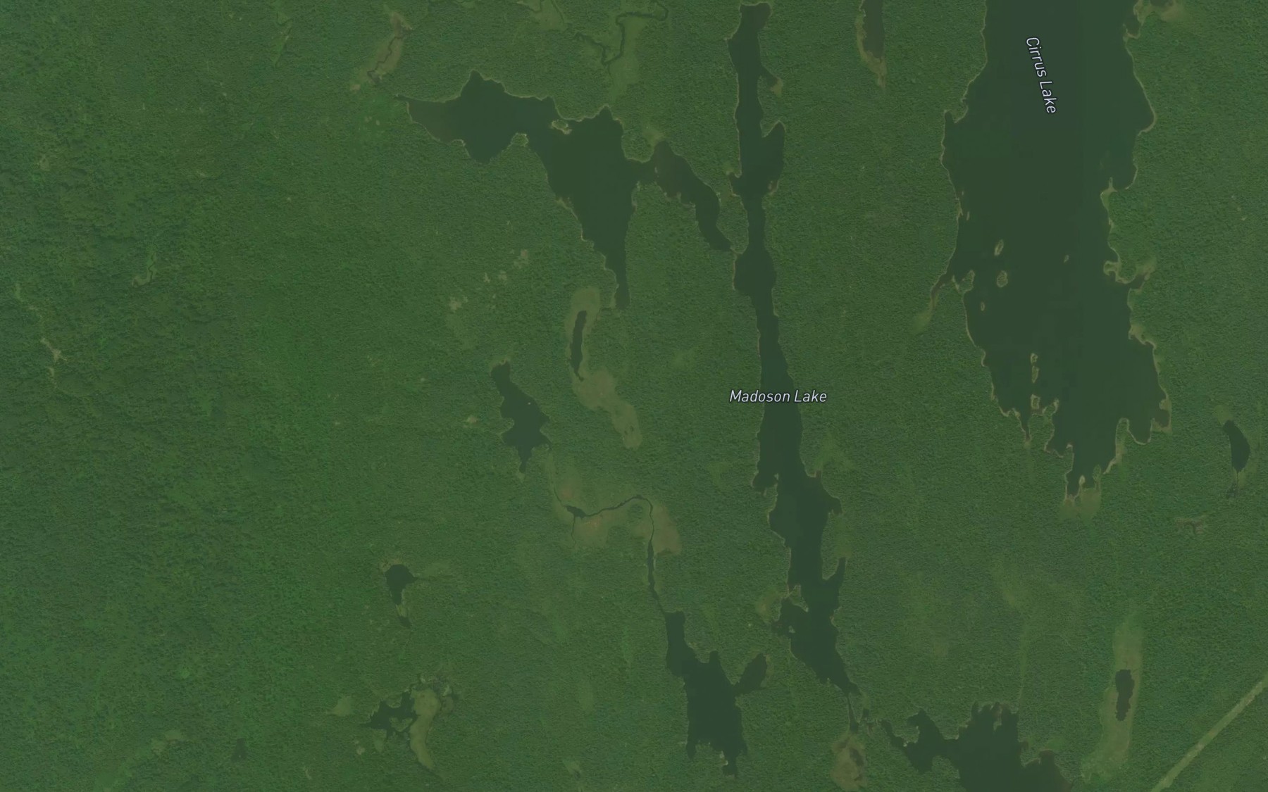 Satellite map of the Madoson Lake