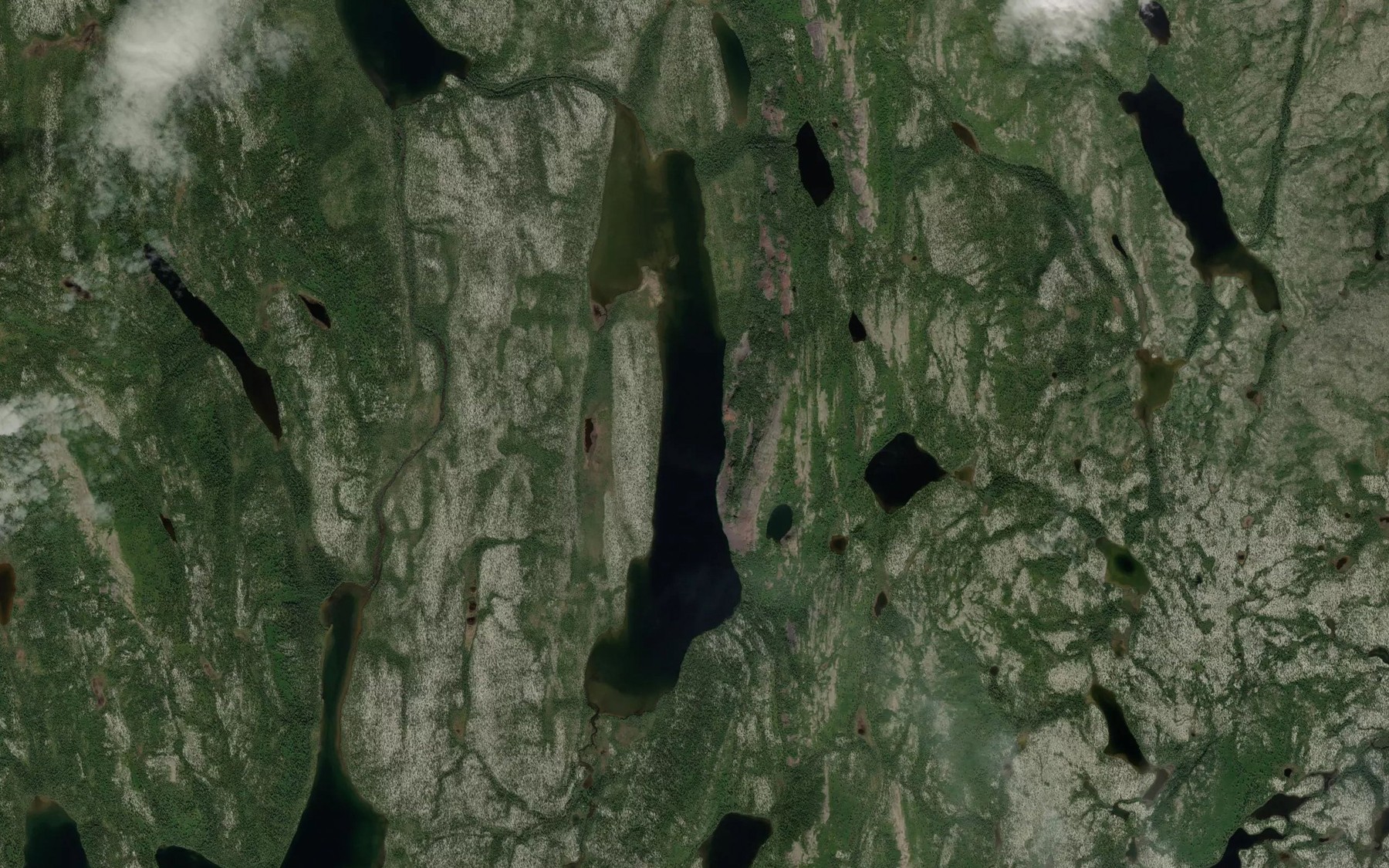 Satellite map of the Lac Pikwayipananis