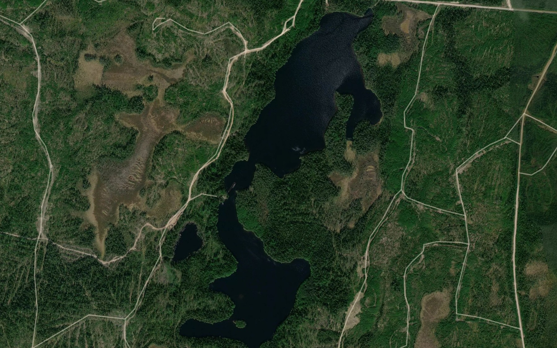 Satellite map of the Ozero Bol'shoye Polovoye