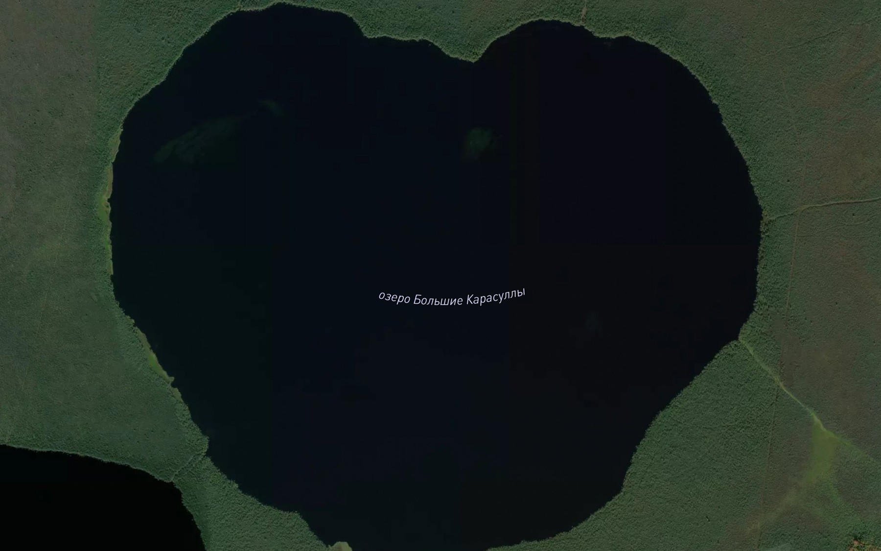 Satellite map of the Ozero Bol'shiye Karasully