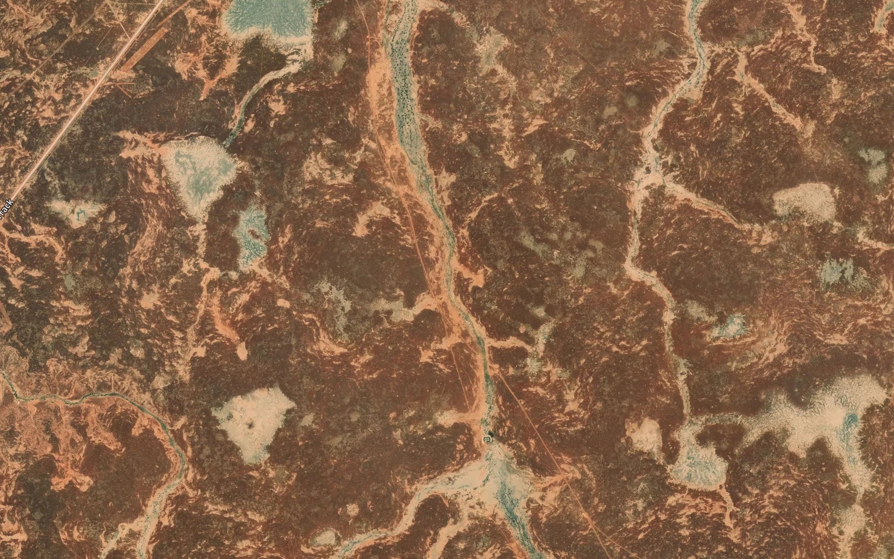 Satellite map of the Seven Mile Creek