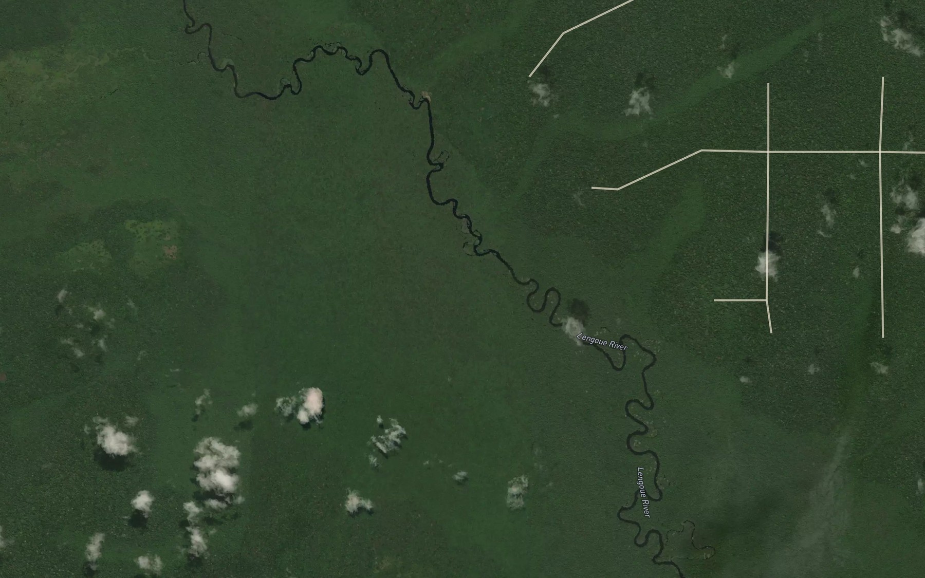 Satellite map of the Bangualila