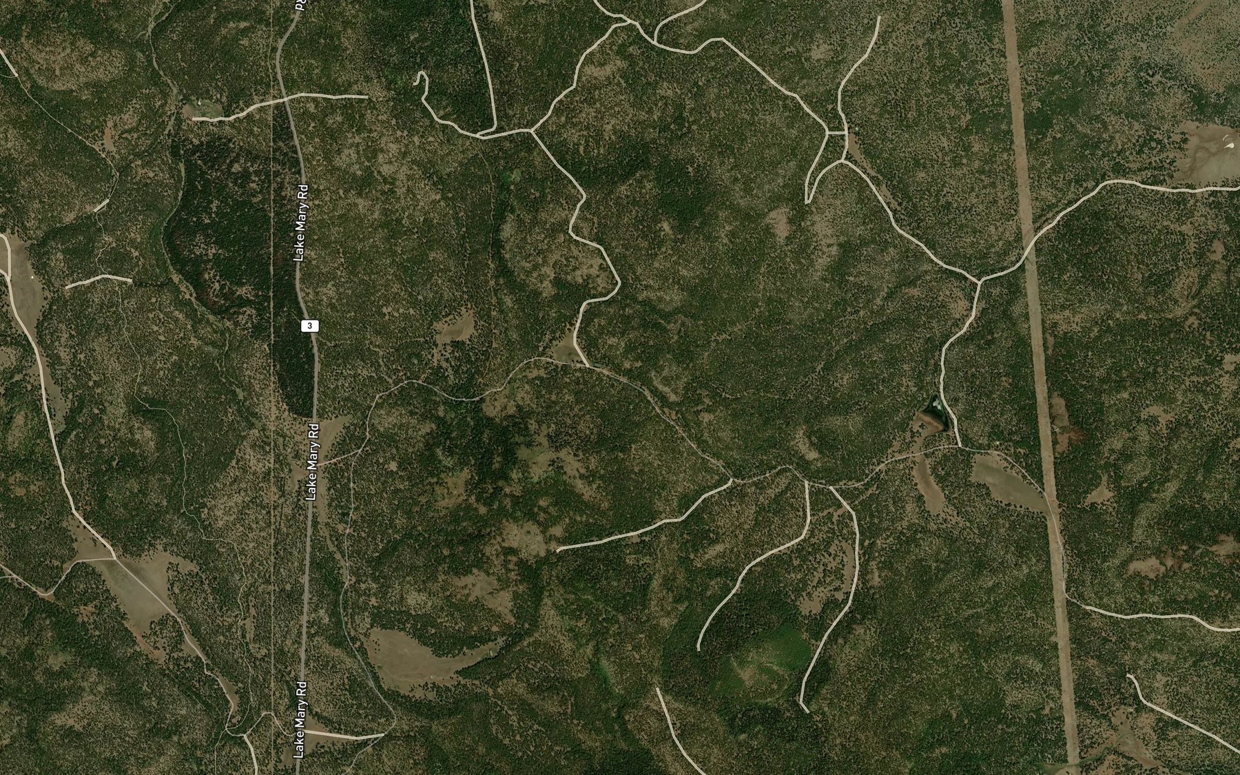 Satellite map of the Mint Spring