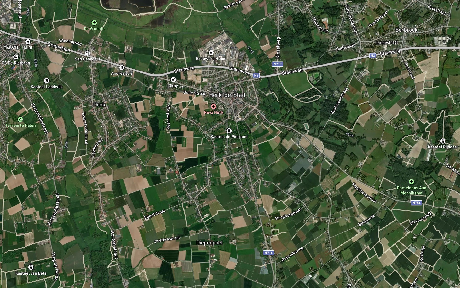 Satellite map of the Bleukveldbeek