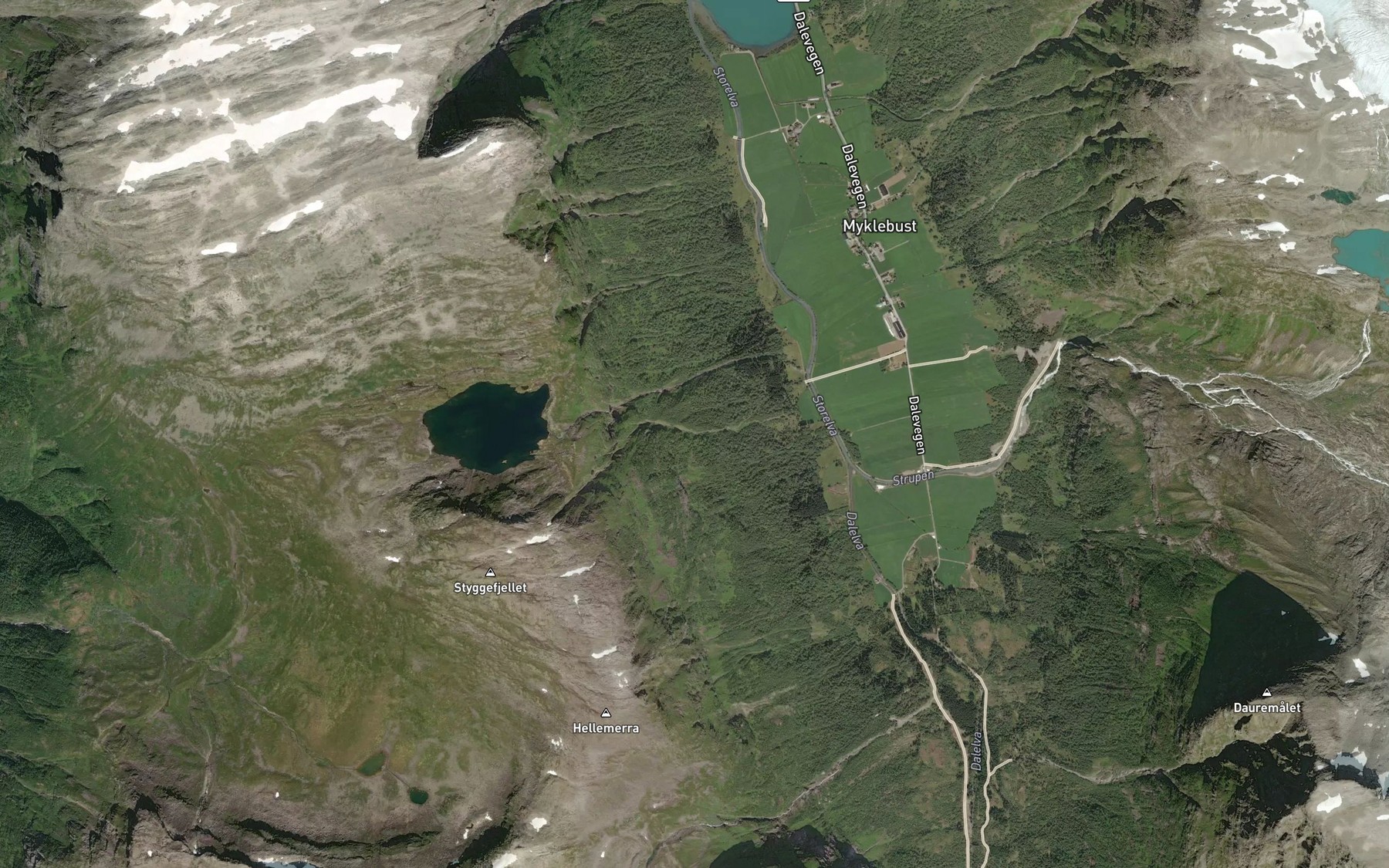 Satellite map of the Simagrova
