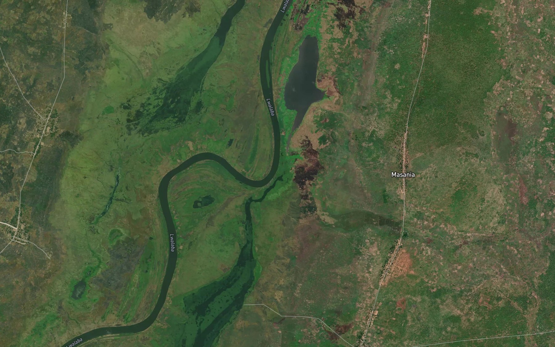 Satellite map of the Kasaba