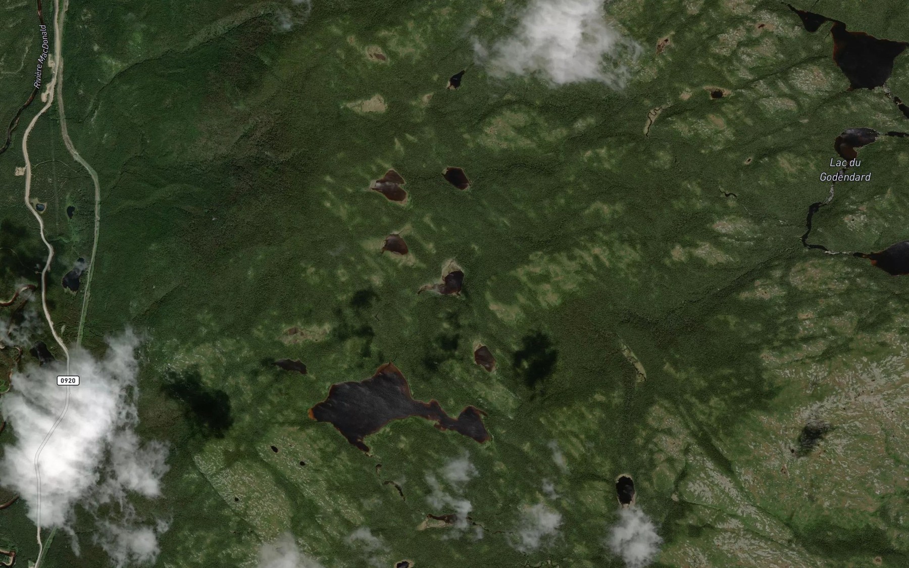 Satellite map of the Lac Pierriont
