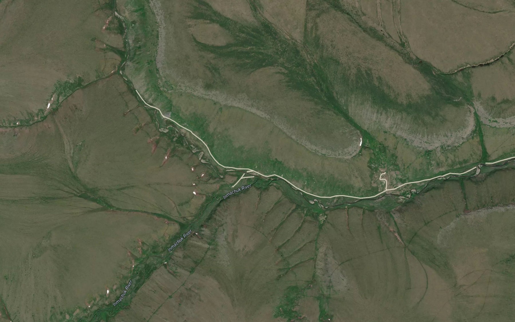 Satellite map of the Hannum Creek
