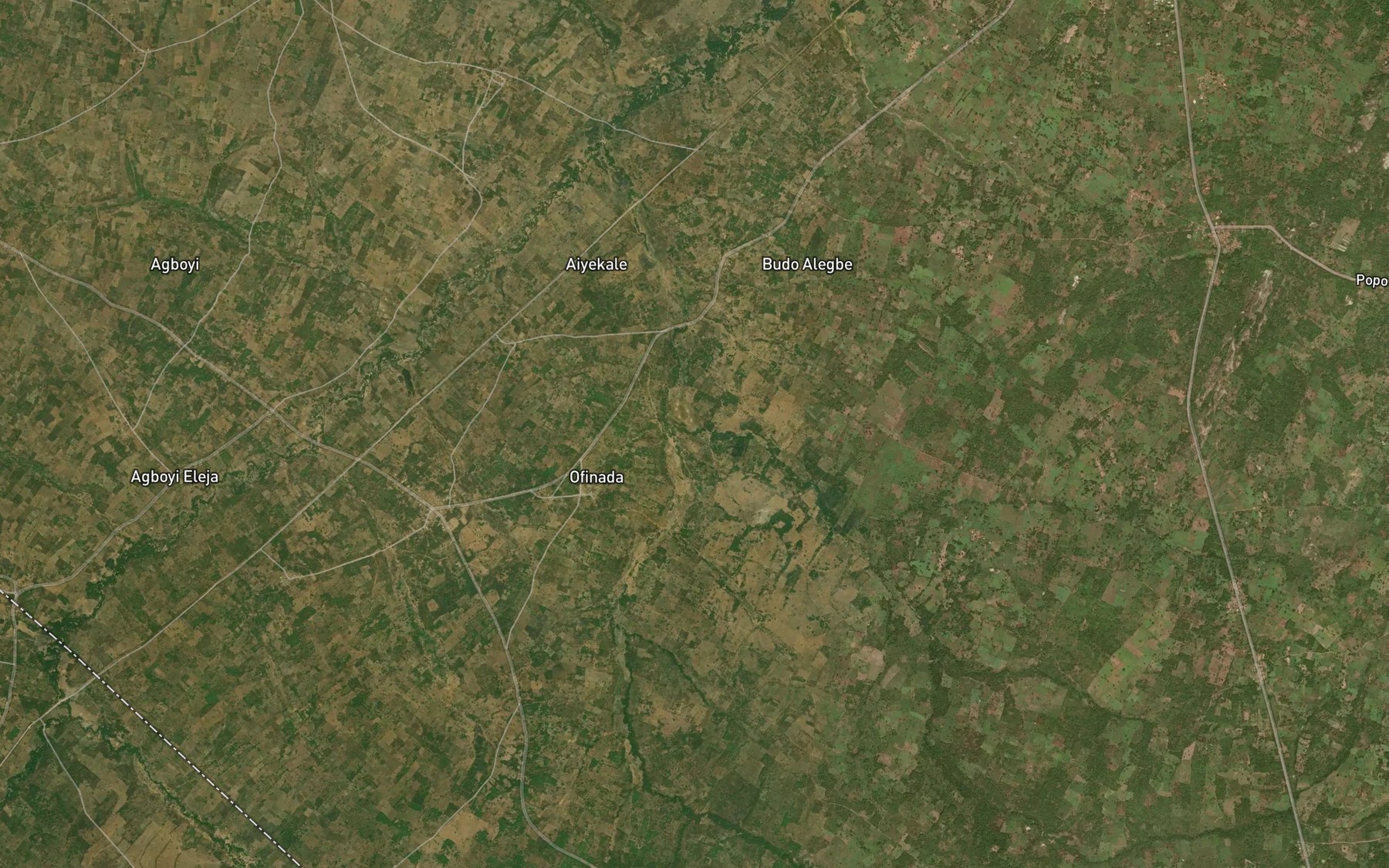 Satellite map of the Arolohun