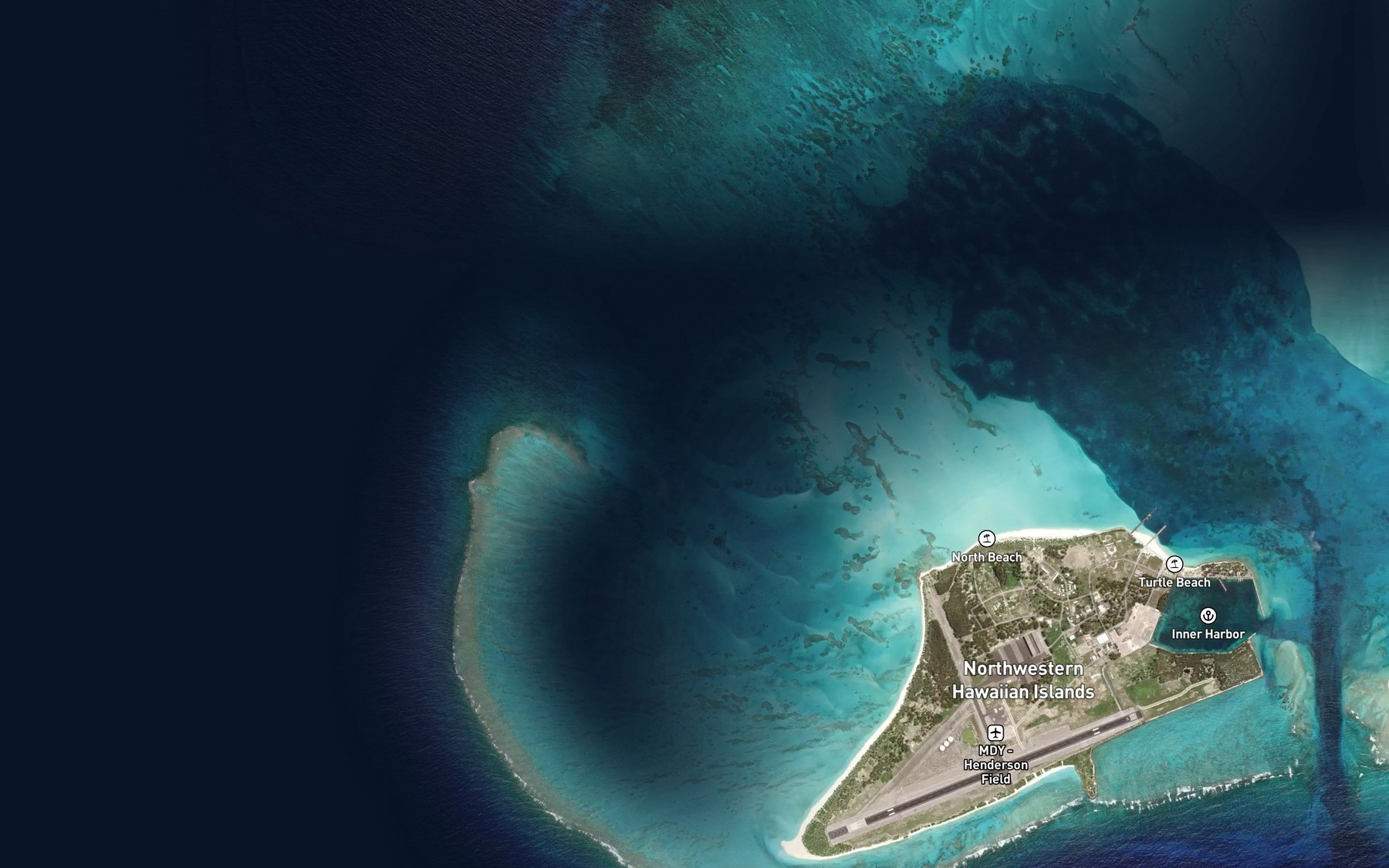 Satellite map of the Natural Welles Harbor