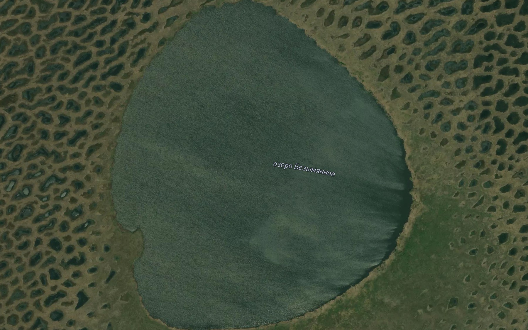 Satellite map of the Ozero Bezymyannoye