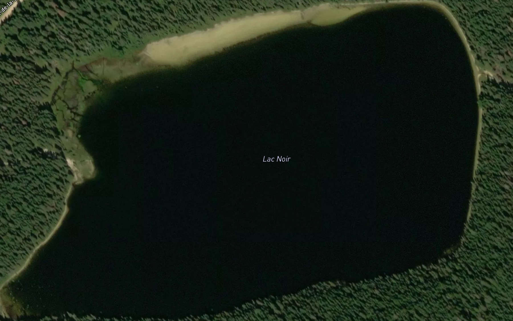 Satellite map of the Lac Noir